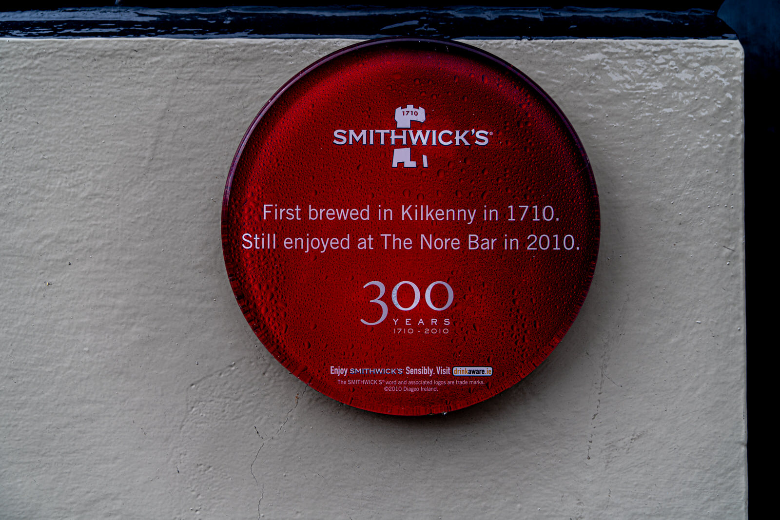  Smithwick's brewery was founded in Kilkenny in 1710 by John Smithwick and run by the Smithwick family of Kilkenny until 1965 