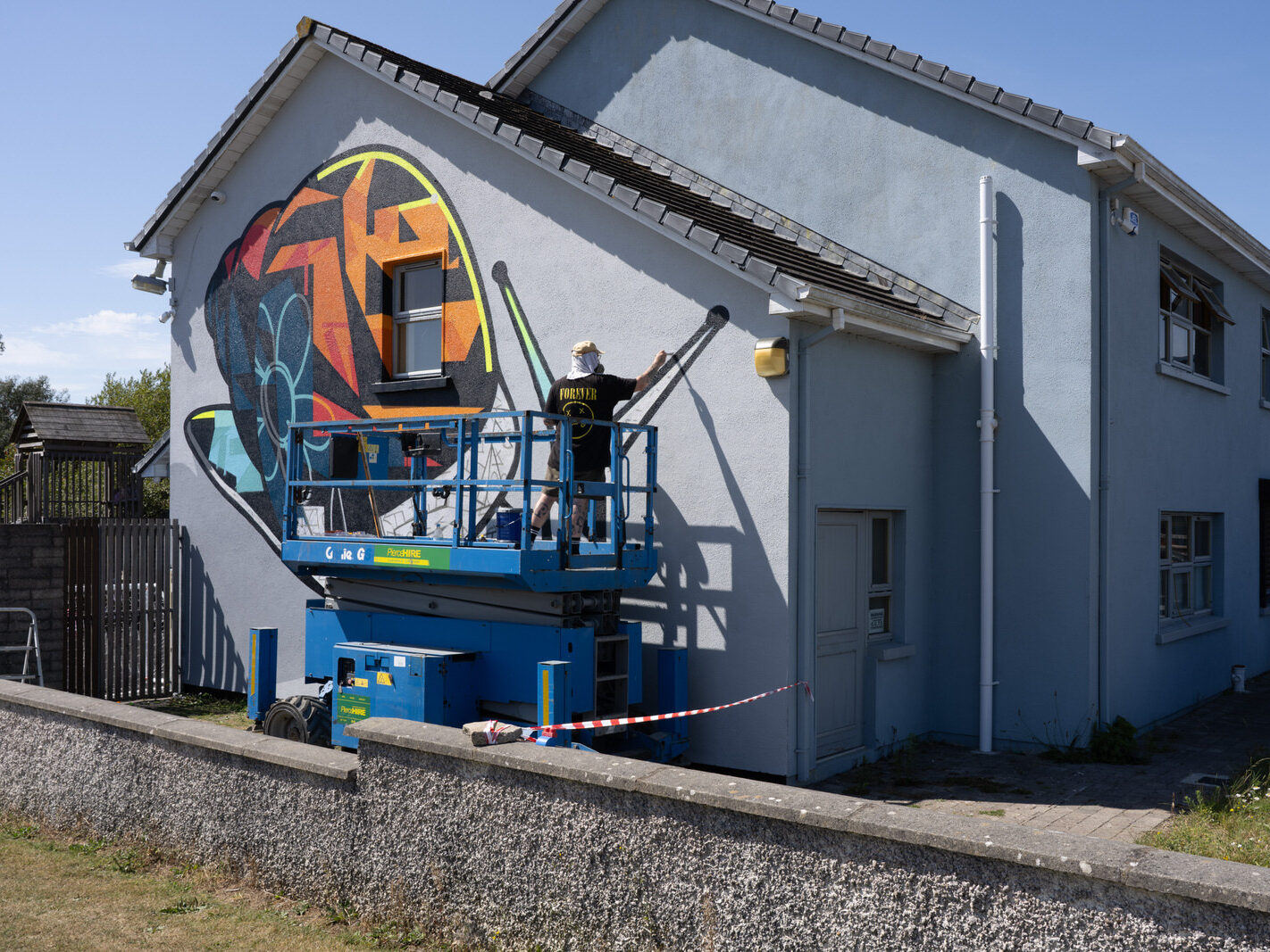 Geometric Snail Mural By Dan Leo - A Work In Progress 12 August 2026-274606
