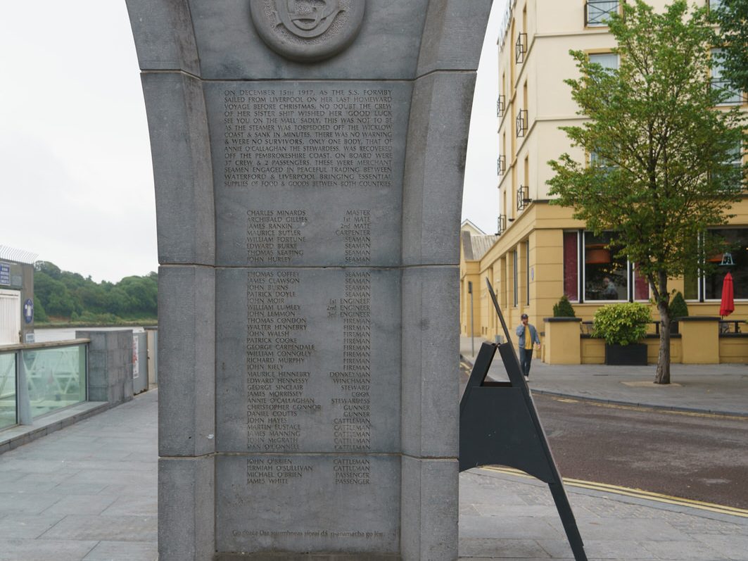 FORMBY-CONNINGBEG MEMORIAL ON THE QUAYS IN WATERFORD 003