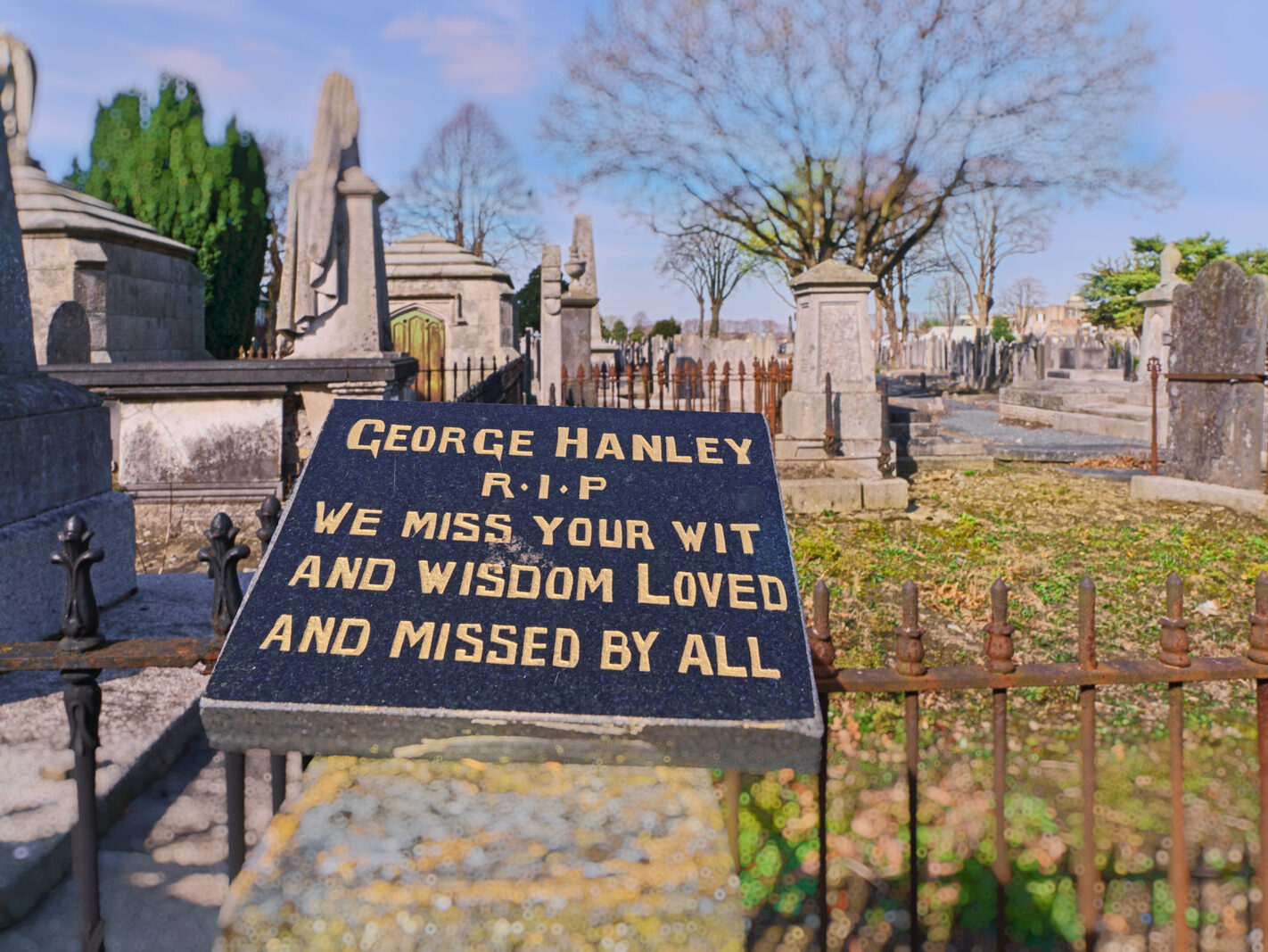 A SIMPLE TRIBUTE TO GEORGE HANLEY R.I.P [WE MISS YOUR WIT AND WISDOM LOVED AND MISSED BY ALL]-245409-1