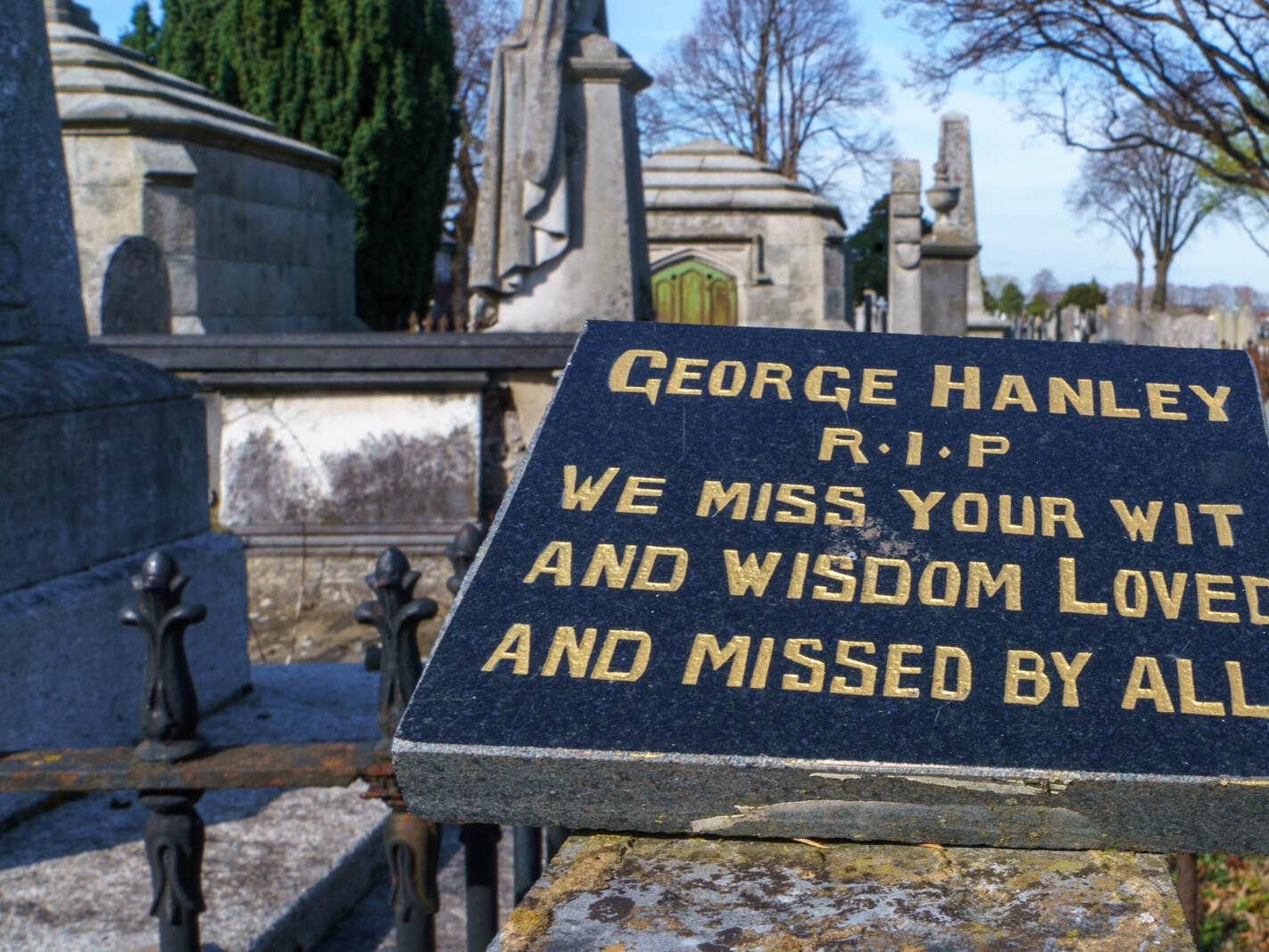 A SIMPLE TRIBUTE TO GEORGE HANLEY R.I.P [WE MISS YOUR WIT AND WISDOM LOVED AND MISSED BY ALL]-245410-1