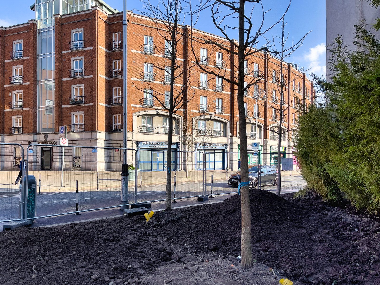 NEW LANDSCAPING UNDERWAY AT RYDERS ROW IN DUBLIN 009