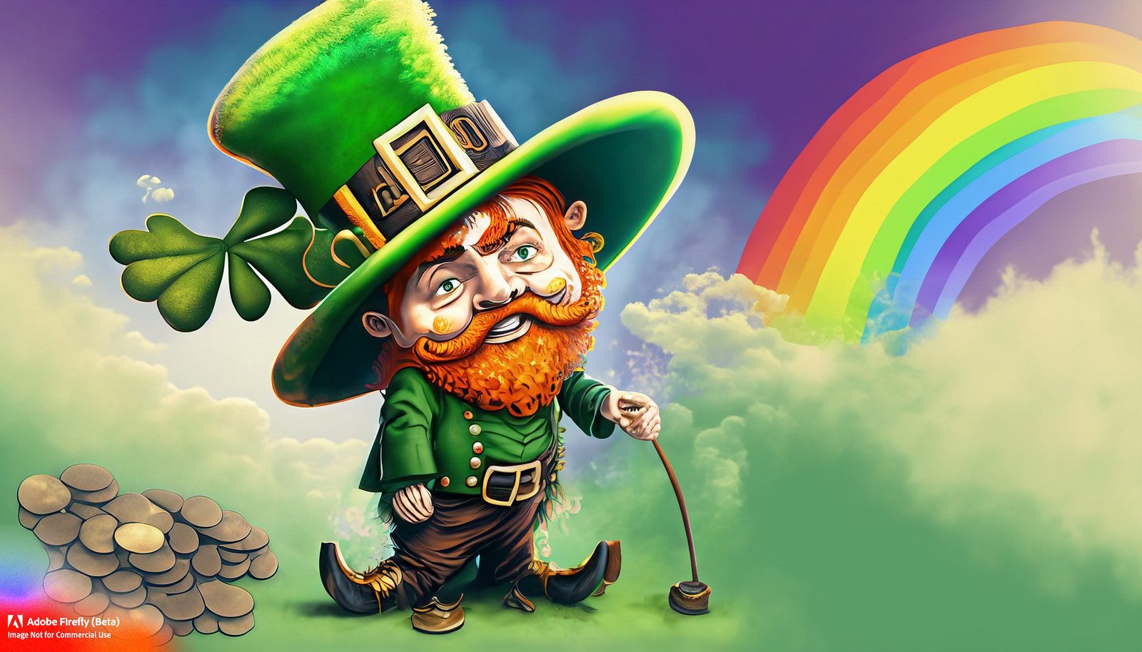 IF YOU ASK ADOBE FIREFLY TO GENERATE AN IMAGE OF A LEPRECHAUN THIS IS WHAT YOU GET 002