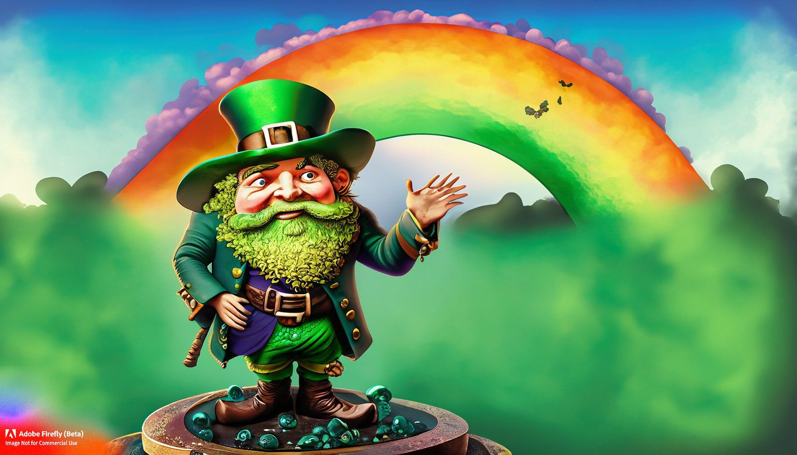 IF YOU ASK ADOBE FIREFLY TO GENERATE AN IMAGE OF A LEPRECHAUN THIS IS WHAT YOU GET 003