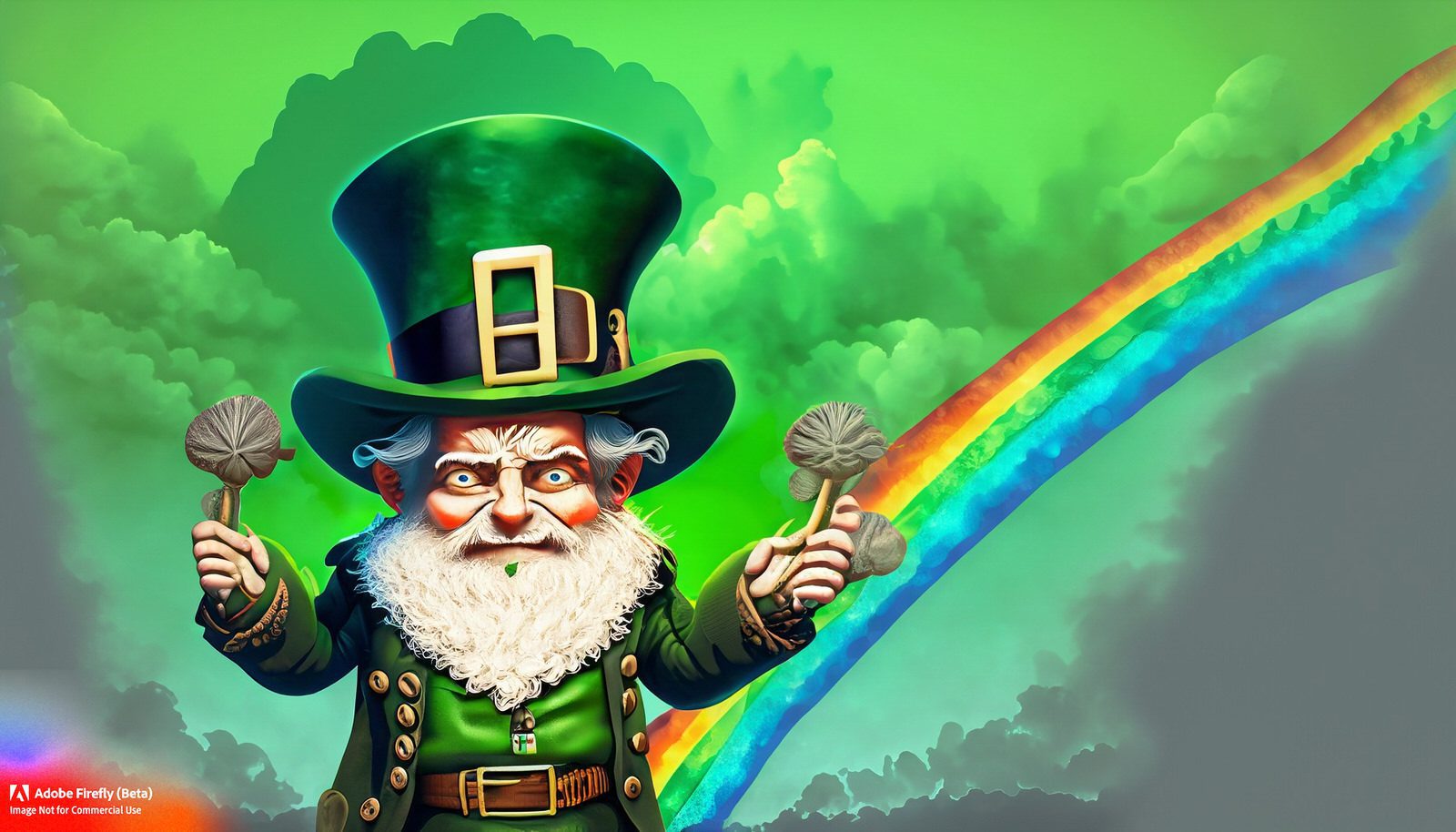 IF YOU ASK ADOBE FIREFLY TO GENERATE AN IMAGE OF A LEPRECHAUN THIS IS WHAT YOU GET 004