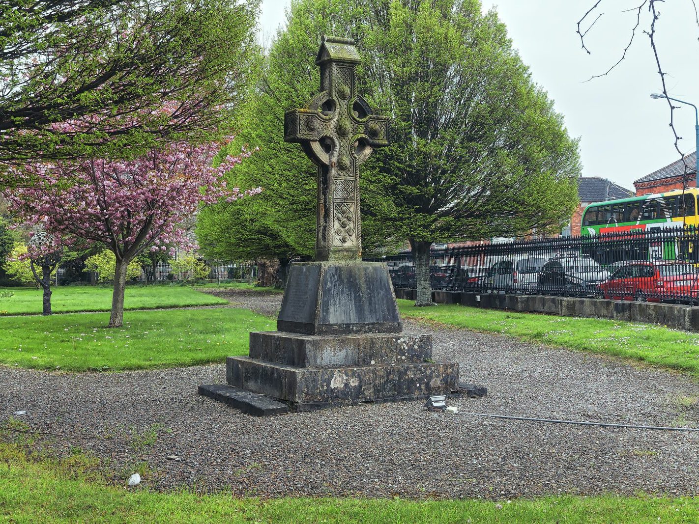 THE FOUR MASTERS MEMORIAL IS A CELTIC CROSS BY JAMES CAHILL 001