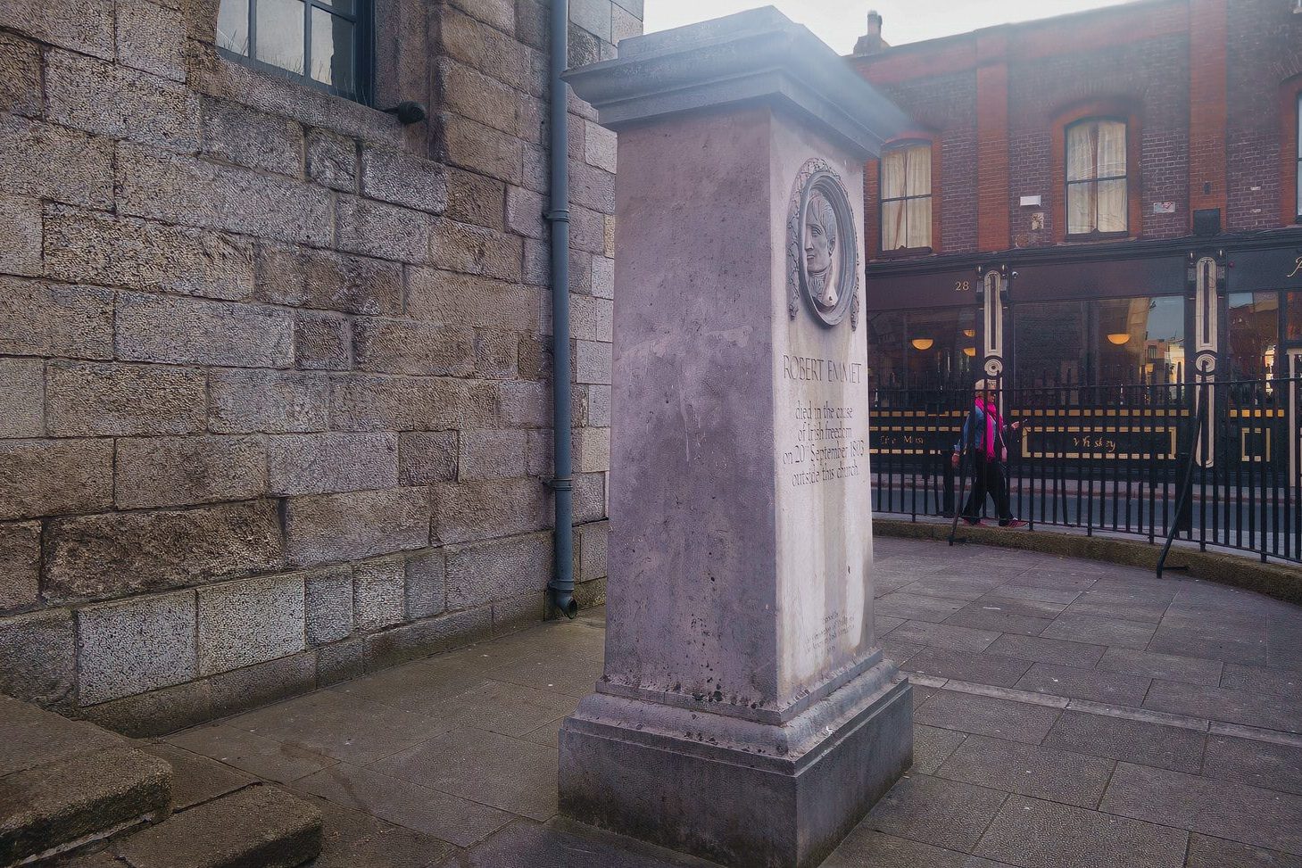 ROBERT EMMET MEMORIAL ON THOMAS STREET [ACCESS IS LIMITED SO IT IS DIFFICULT TO PHOTOGRAPH] 001