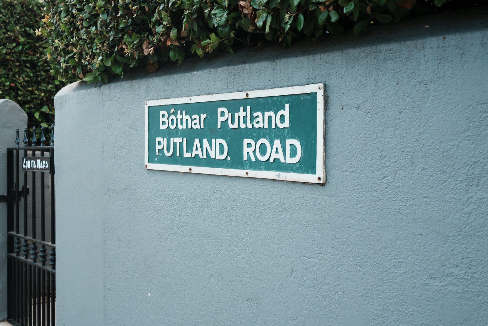 A SECTION OF PUTLAND ROAD IN BRAY COUNTY WICKLOW [ONCE KNOWN AS THE ROAD OF TEN HOUSES] 012