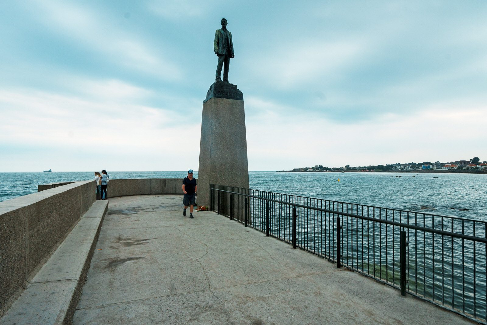 DUN LAOGHAIRE BATHS AND THE ROGER CASEMENT STATUE [AFTER TWELVE YEARS OF WORK ON SITE] 001