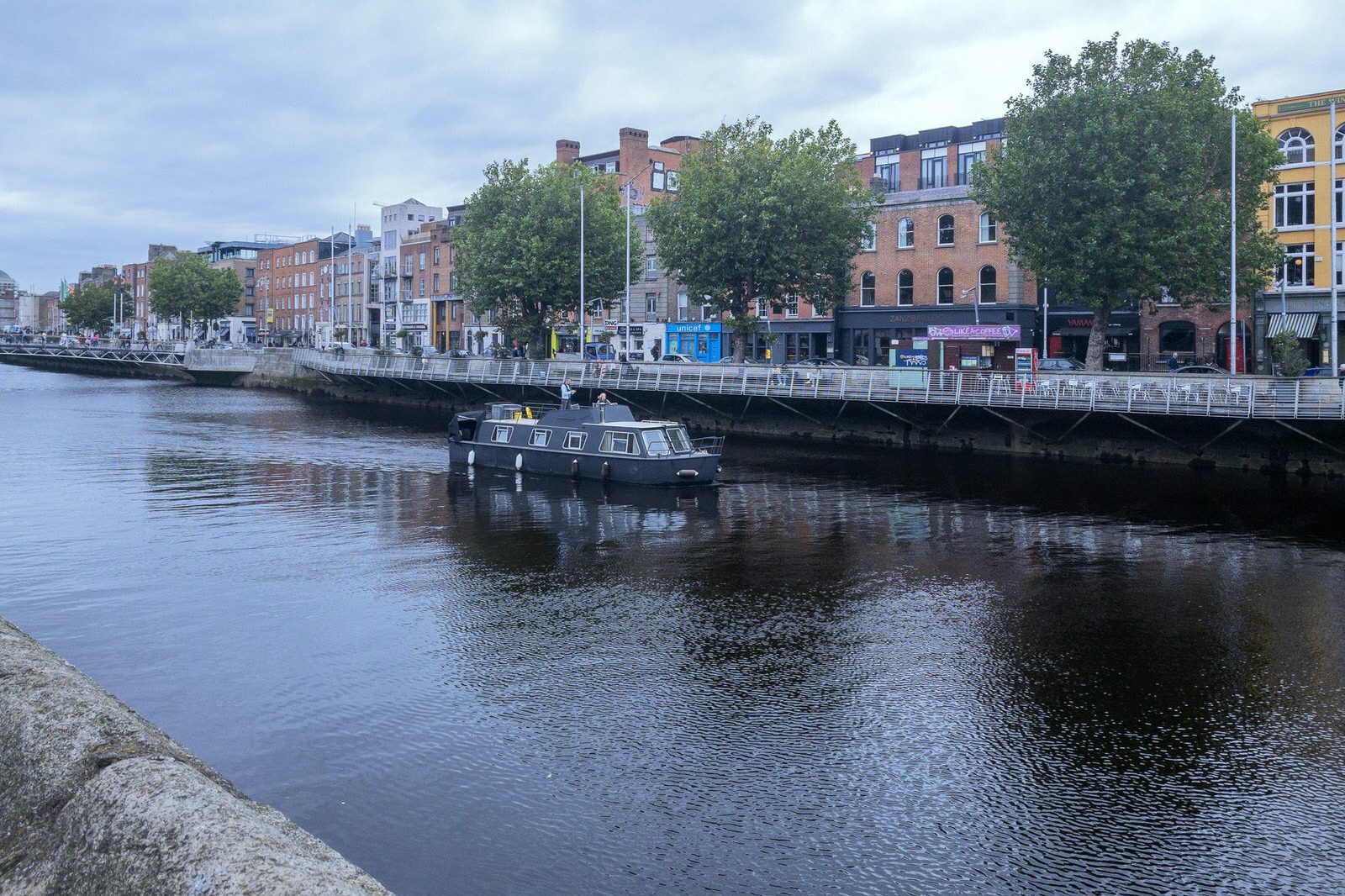 TWO BOATS AND A BARGE [SAILING DOWN THE RIVER LIFFEY] 013