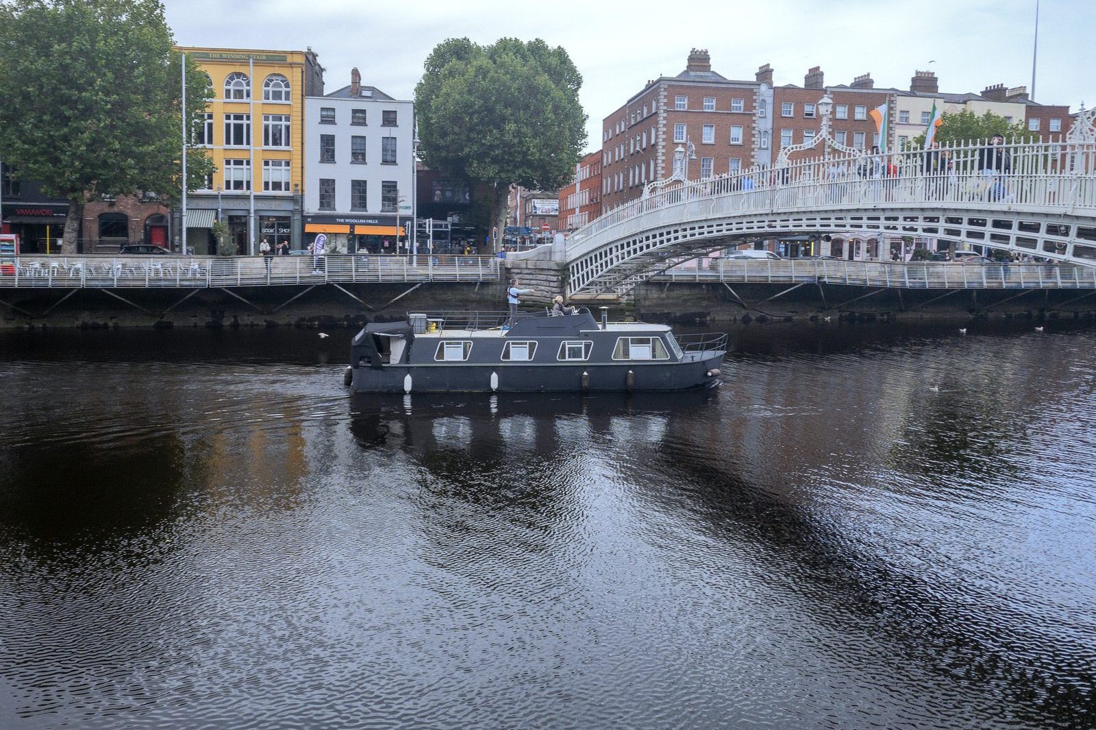 TWO BOATS AND A BARGE [SAILING DOWN THE RIVER LIFFEY] 012