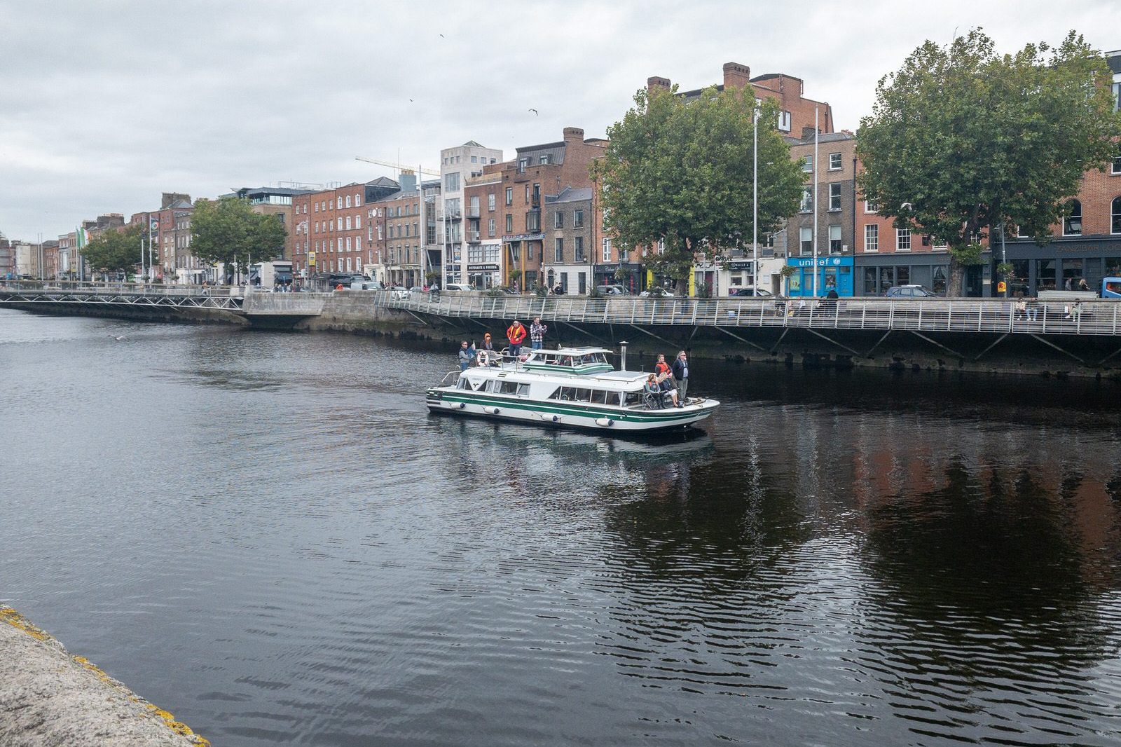 TWO BOATS AND A BARGE [SAILING DOWN THE RIVER LIFFEY] 006