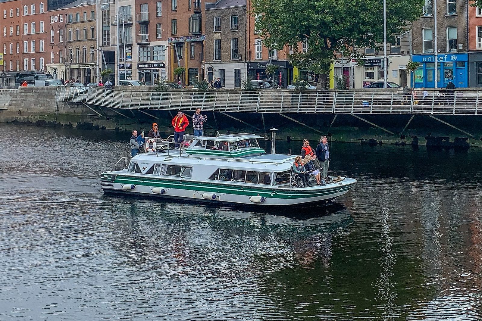 TWO BOATS AND A BARGE [SAILING DOWN THE RIVER LIFFEY] 005