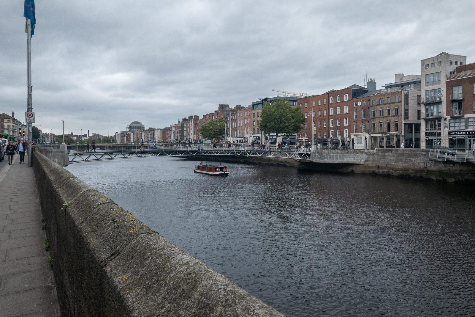 TWO BOATS AND A BARGE [SAILING DOWN THE RIVER LIFFEY] 004