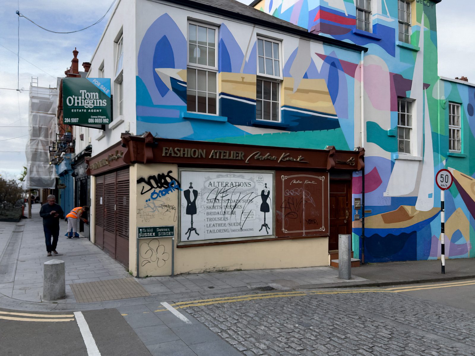 MURALS IN DUN LAOGHAIRE [FIRST SELECTION OF RANDOM IMAGES - ANSEO STREET ART PROJECT] 009