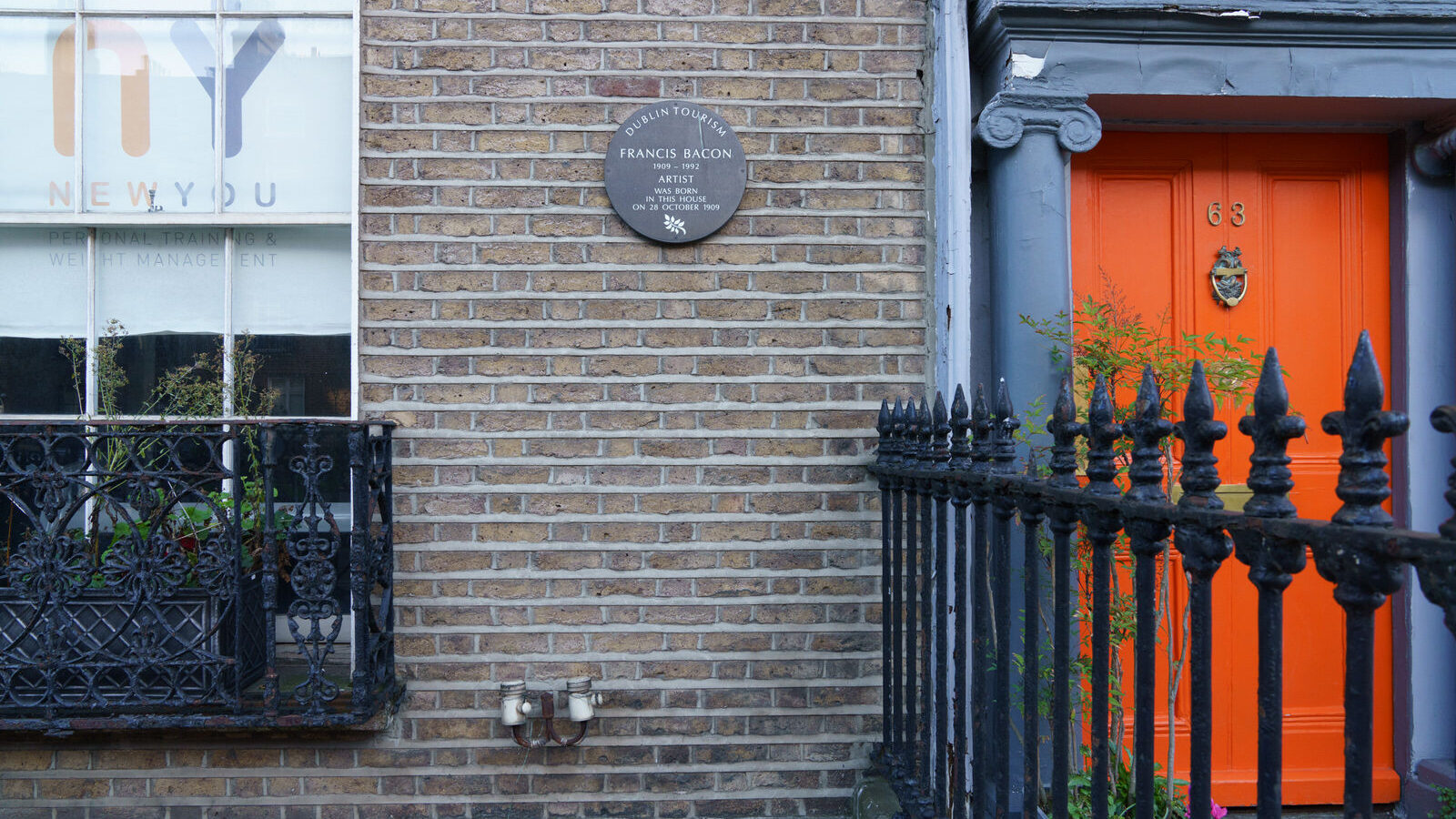 FRANCIS BACON LIVED HERE [HE WAS BORN IN 1909 AT NUMBER 63 LOWER BAGGOT STREET]-228116-1