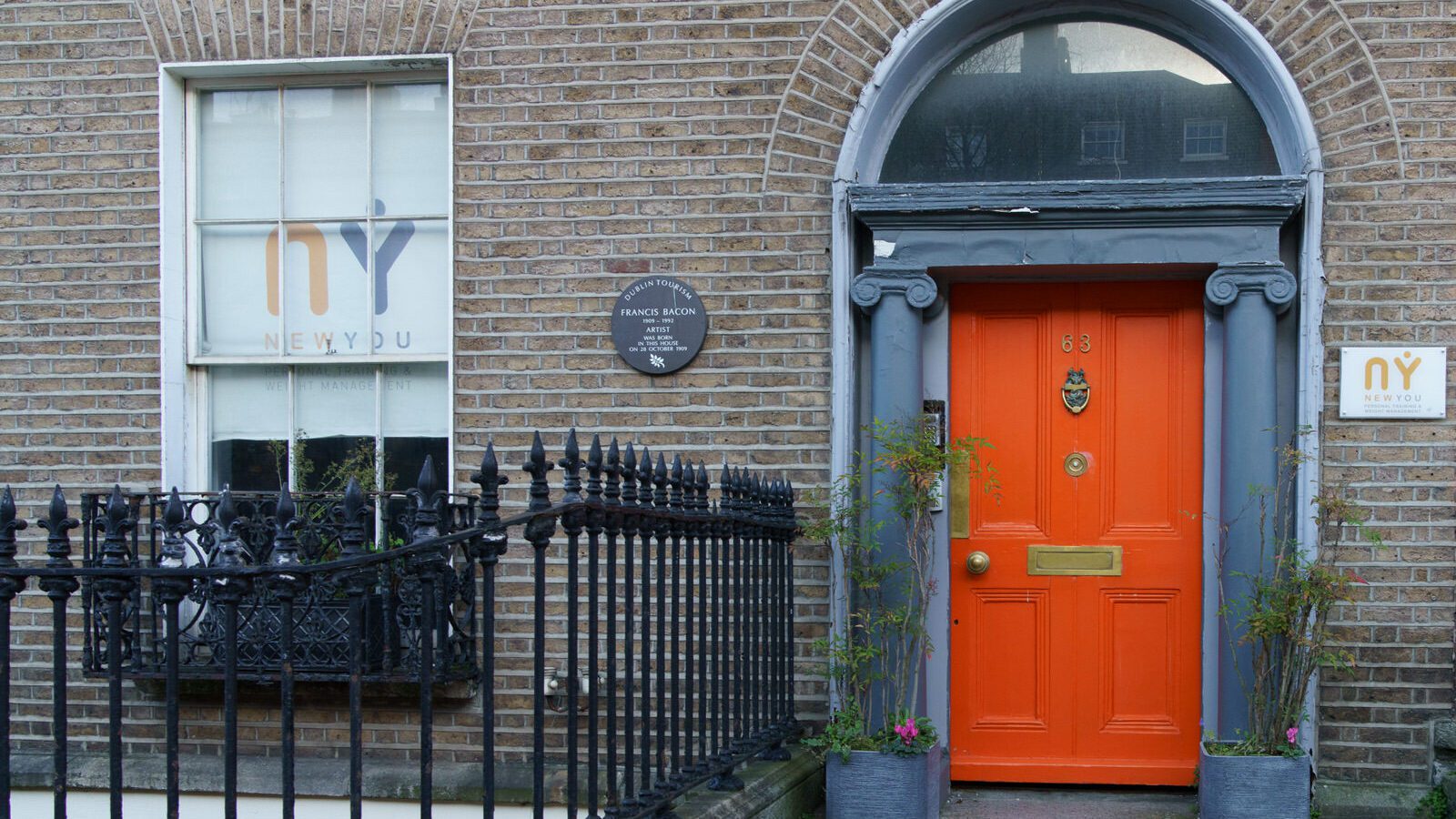 FRANCIS BACON LIVED HERE [HE WAS BORN IN 1909 AT NUMBER 63 LOWER BAGGOT STREET]-228118-1