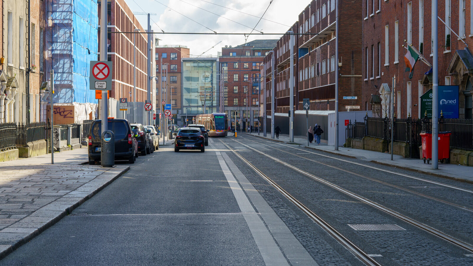 LUAS TRAM STOP AT LOWER DOMINICK STREET [AT THE MOMENT THE AREA DOES FEEL SAFER]-228675-1