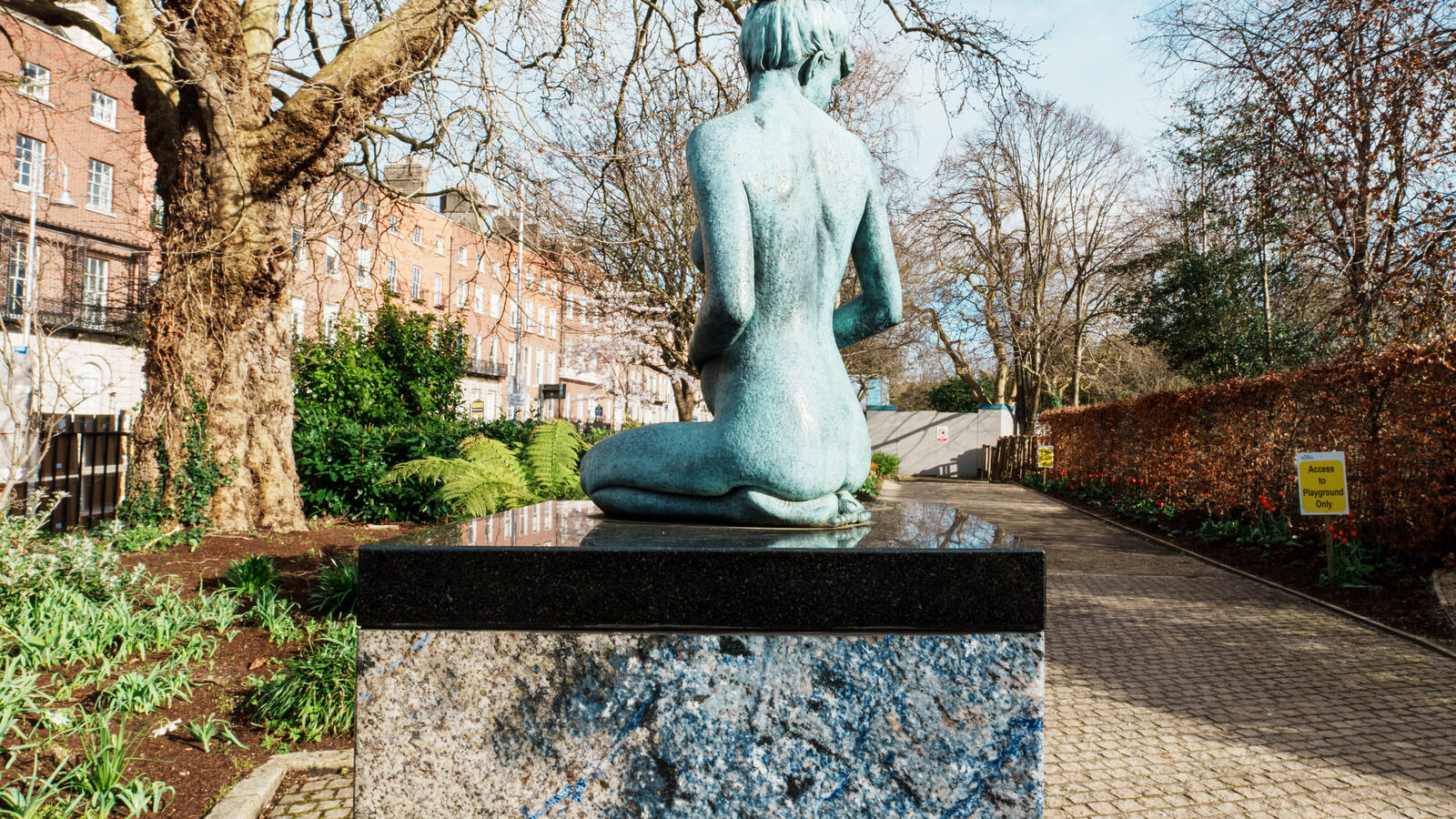 IN MERRION SQUARE THERE IS A WONDERFUL MEMORIAL TO OSCAR WILDE [IT IS BY DANNY OSBORNE AND THERE ARE THREE DISTINCT ELEMENTS]-229771-1