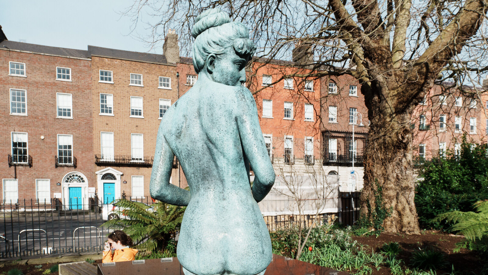 IN MERRION SQUARE THERE IS A WONDERFUL MEMORIAL TO OSCAR WILDE [IT IS BY DANNY OSBORNE AND THERE ARE THREE DISTINCT ELEMENTS]-229778-1