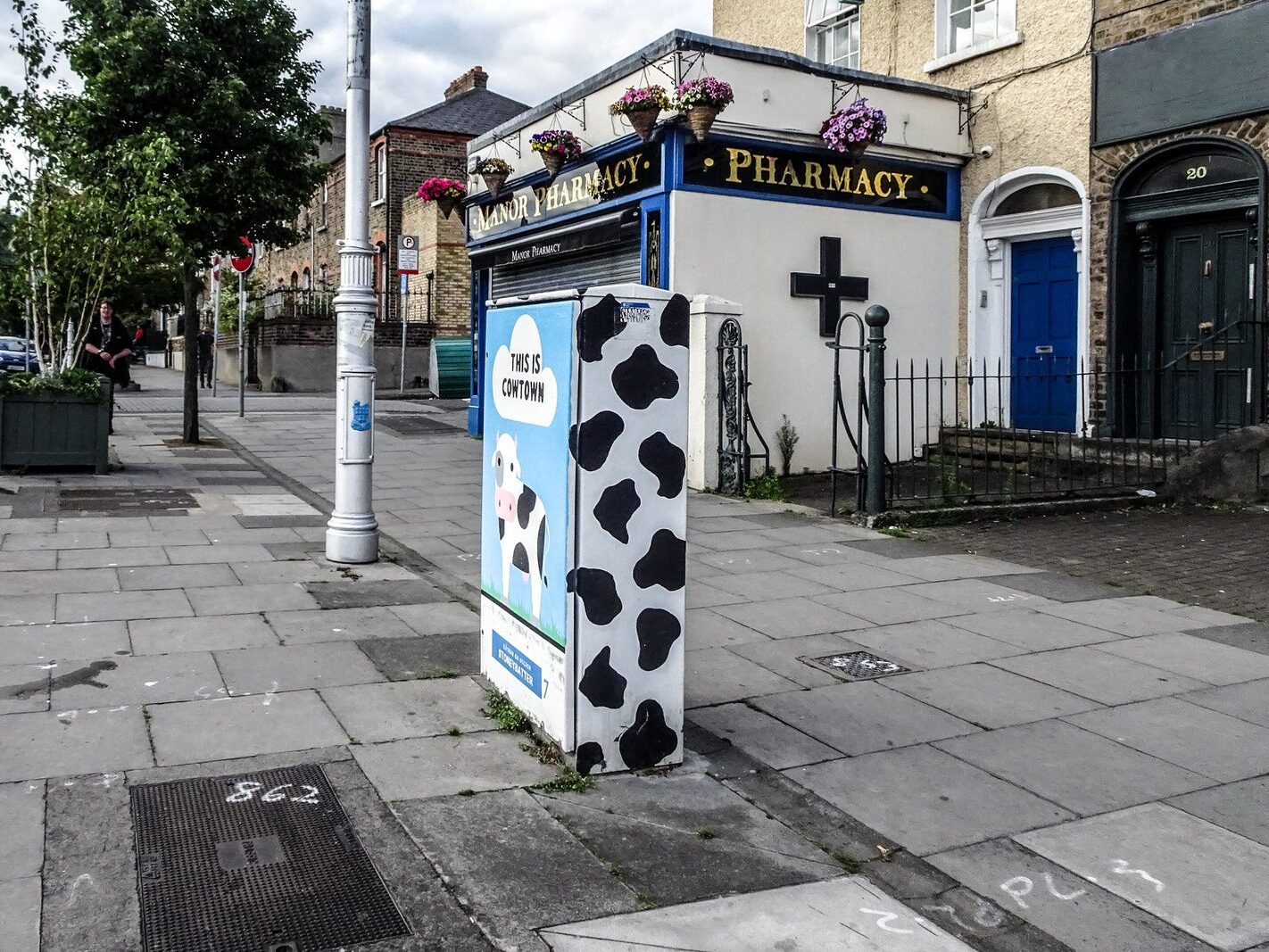 THIS IS COWTOWN [PAINT-A-BOX STREET ART ON MANOR STREET IN STONEYBATTER]-236727-1