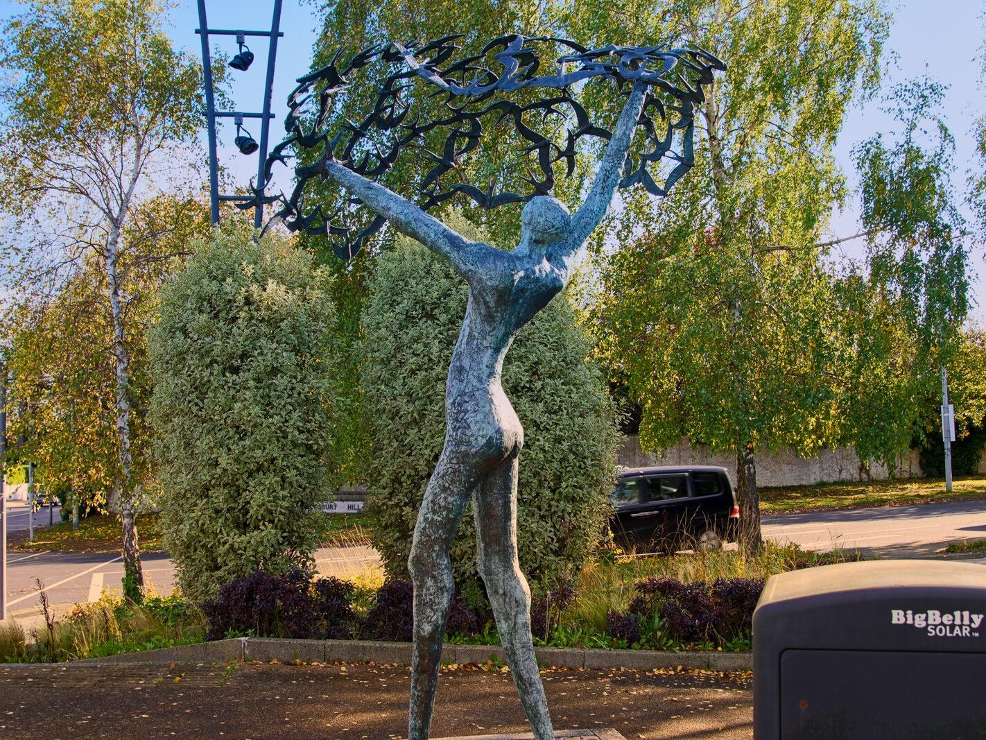 THIS BRONZE SCULPTURE IS IN CORNELSCOURT VILLAGE [IT HAS TAKEN ME YEARS TO FIND ANY INFORMATION RELATING TO IT]-242739-1