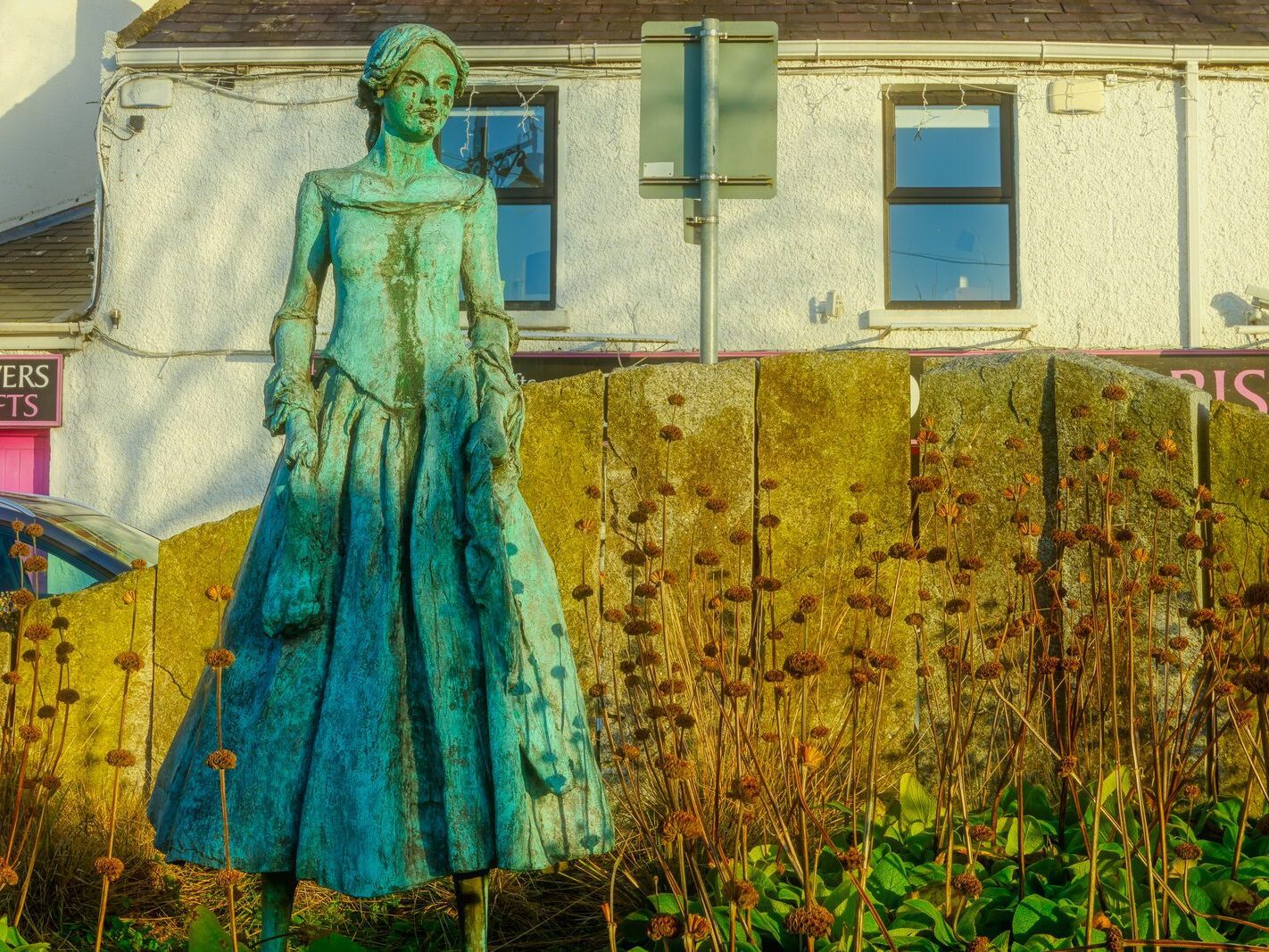 ANNE DEVLIN SCULPTURE [RATHFARNHAM VILLAGE DECEMBER 2024]-245505-1