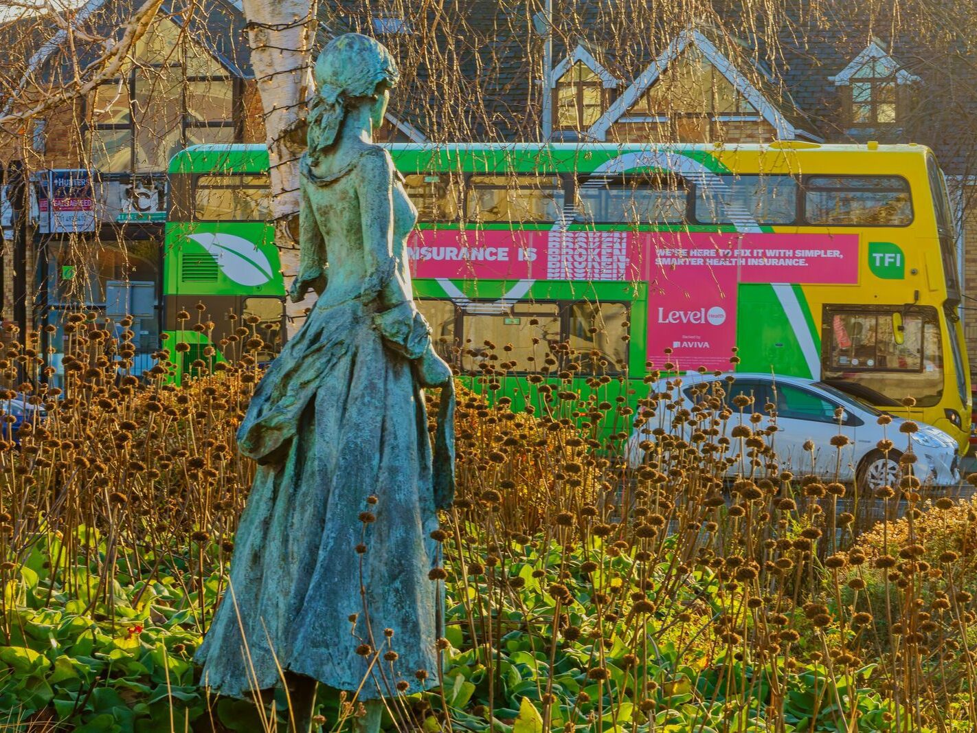 ANNE DEVLIN SCULPTURE [RATHFARNHAM VILLAGE DECEMBER 2024]-245512-1