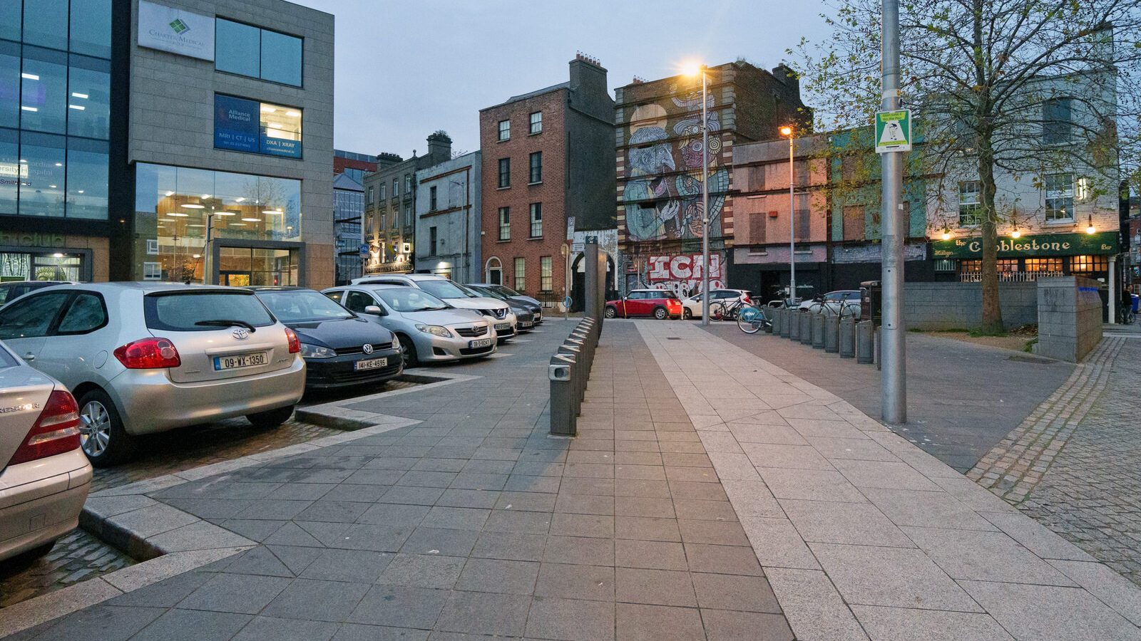 SMITHFIELD AREA PHOTOGRAPHED THE WEEK BEFORE CHRISTMAS 2023 [TESCO EXPRESS OPENED BESIDE THE TRAM STOP THIS TIME LAST YEAR]-226168-1