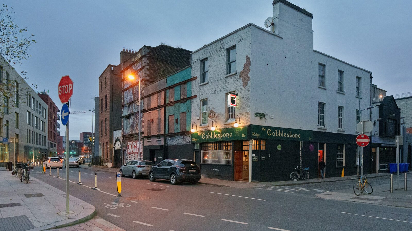 SMITHFIELD AREA PHOTOGRAPHED THE WEEK BEFORE CHRISTMAS 2023 [TESCO EXPRESS OPENED BESIDE THE TRAM STOP THIS TIME LAST YEAR]-226170-1