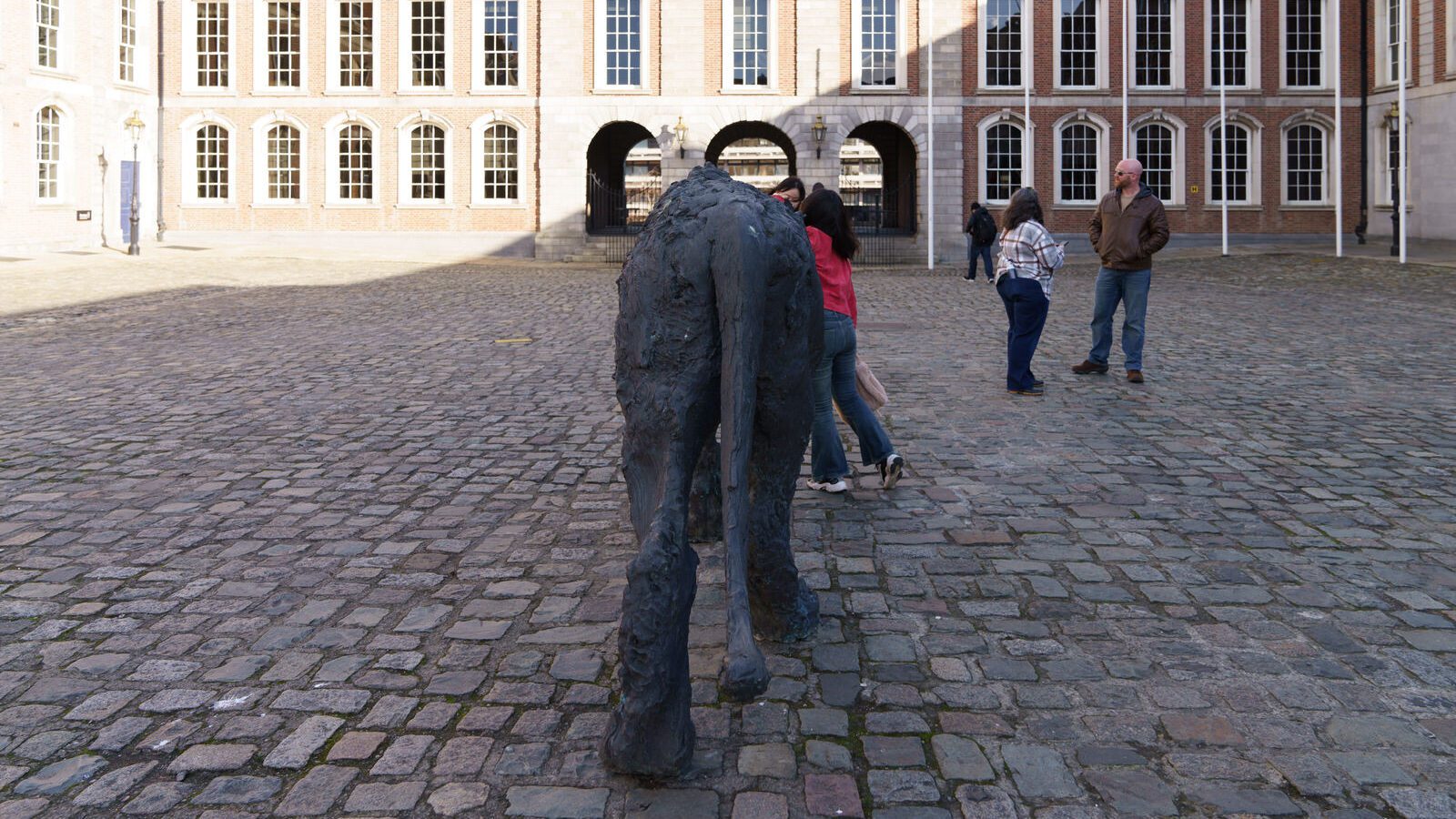 HOW DARE YOU CALL ME KITTY [BRONZE LIONESS BY DAVIDE RIVALTA IN THE UPPER COURTYARD DUBLIN CASTLE]-228104-1