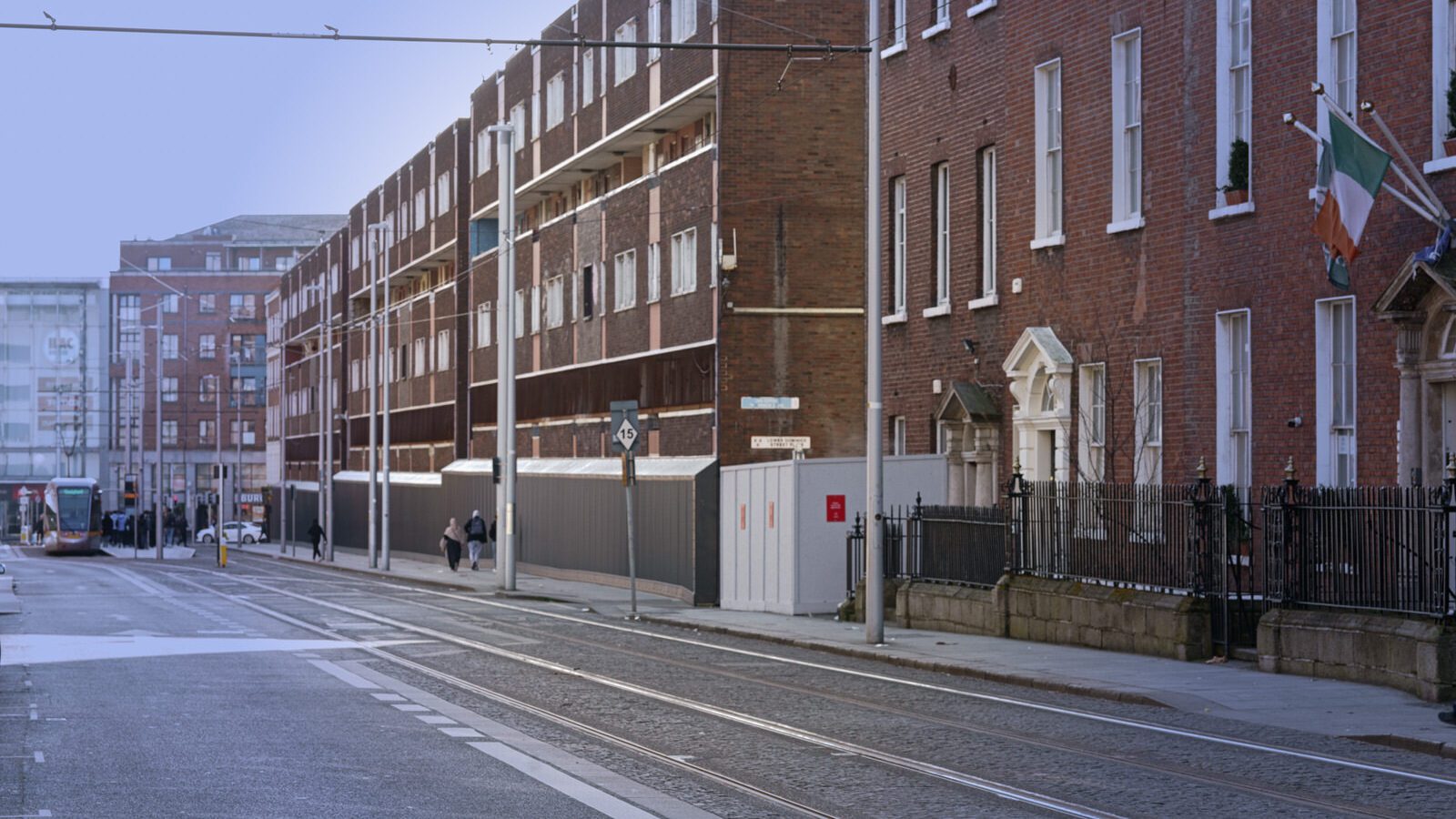 LUAS TRAM STOP AT LOWER DOMINICK STREET [AT THE MOMENT THE AREA DOES FEEL SAFER]-228676-1