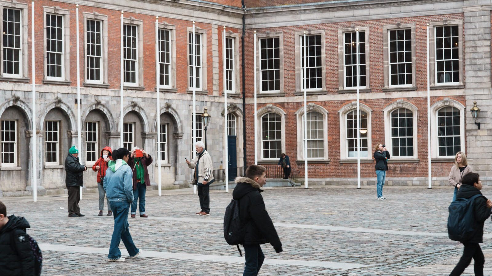 DUBLIN CASTLE [THE DAY AFTER THE ST PATRICK'S DAY PARADE]--229876-1