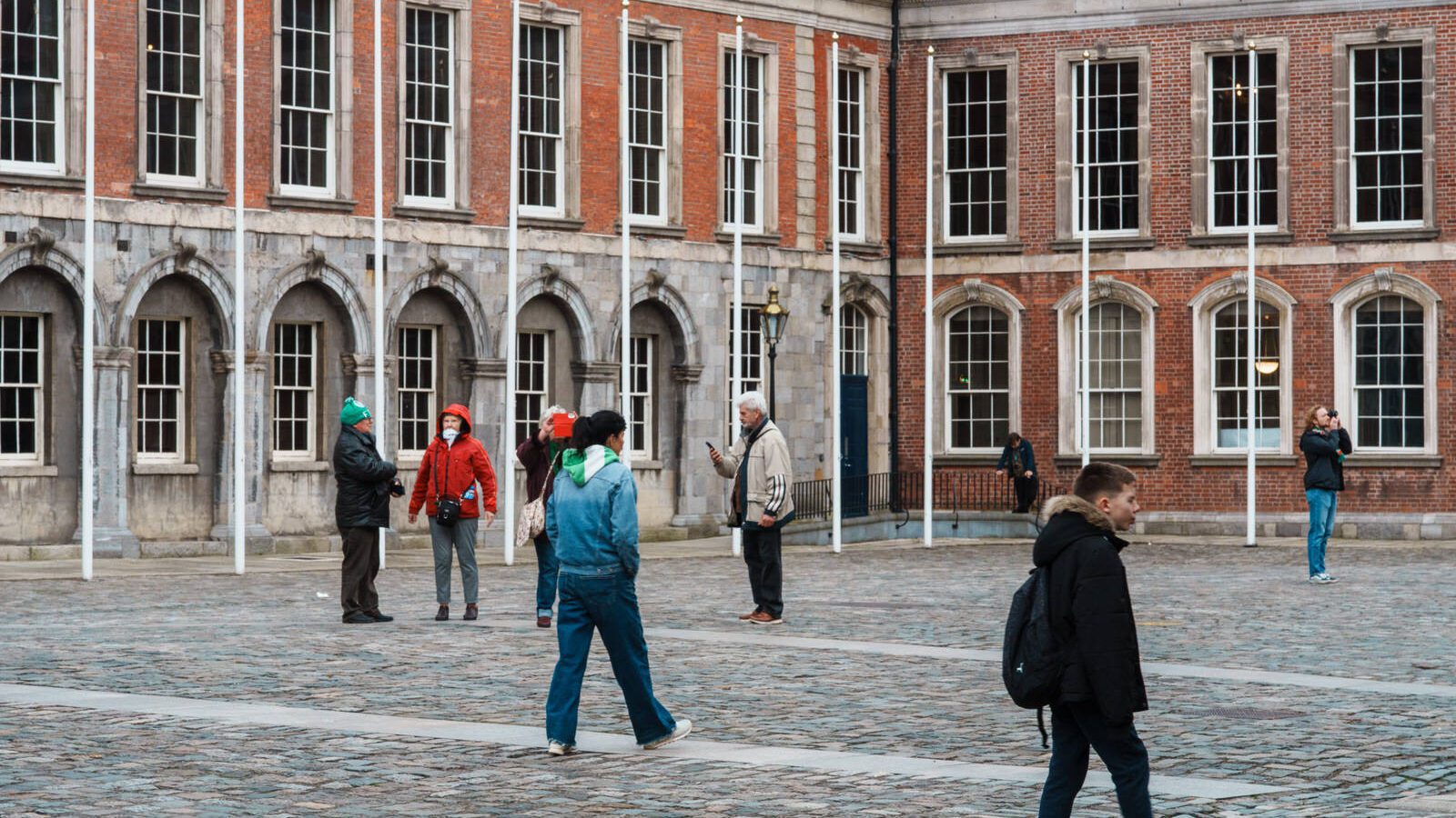 DUBLIN CASTLE [THE DAY AFTER THE ST PATRICK'S DAY PARADE]--229877-1