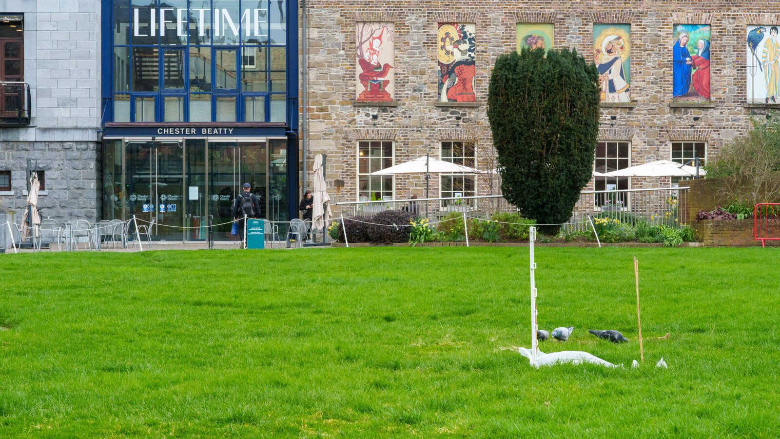 DUBLIN CASTLE [THE DAY AFTER THE ST PATRICK'S DAY PARADE]--229886-1