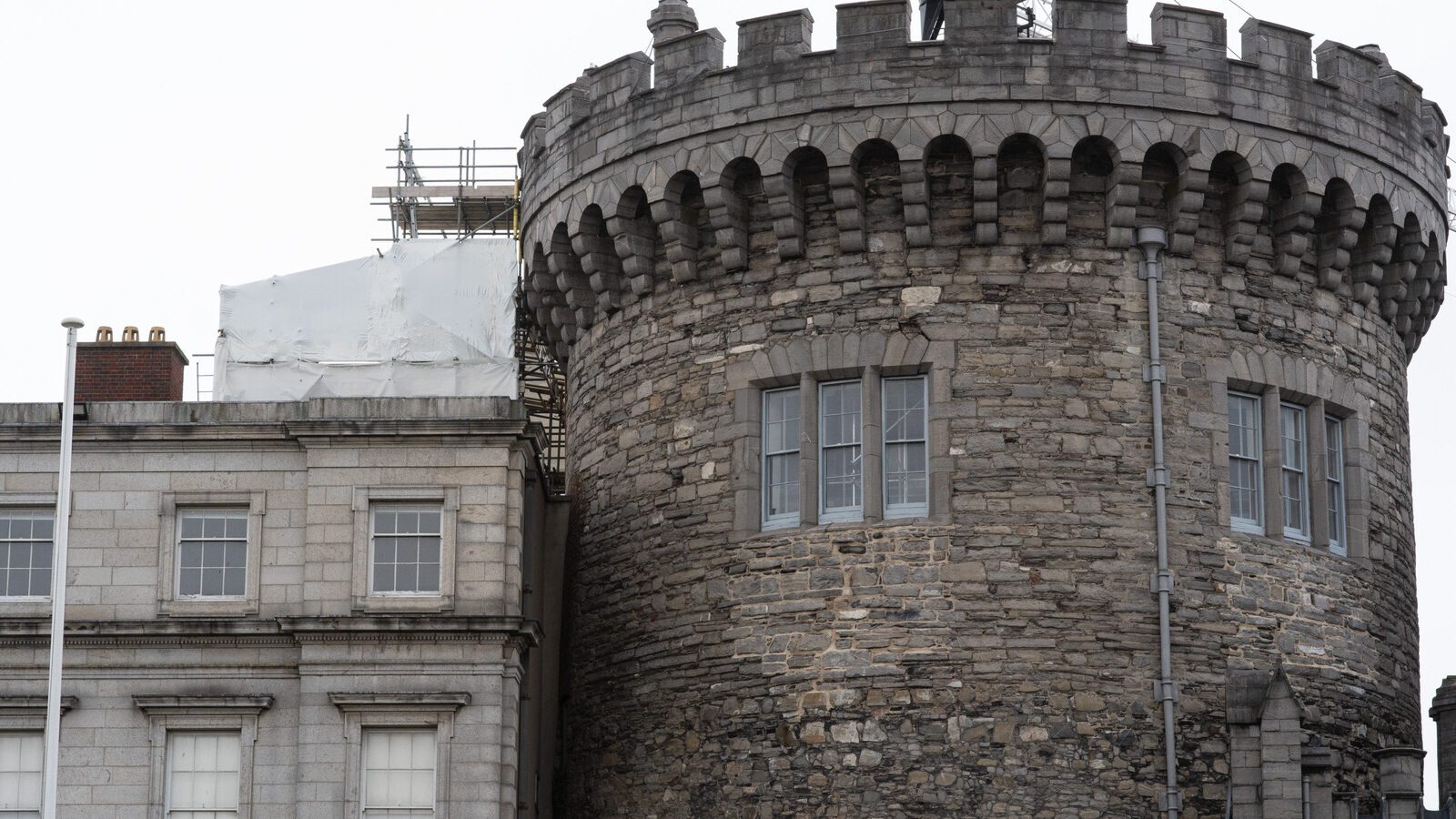 DUBLIN CASTLE [THE DAY AFTER THE ST PATRICK'S DAY PARADE]--229888-1