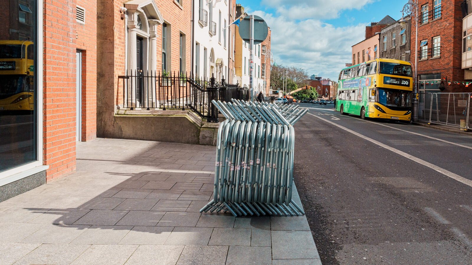 GRANBY ROW ONE OF THE BEST PLACES TO VIEW THE PARADE [THE DUBLIN ST PATRICKS DAY PARADE BEGINS HERE TOMORROW AT ABOUT NOON]-229744-1