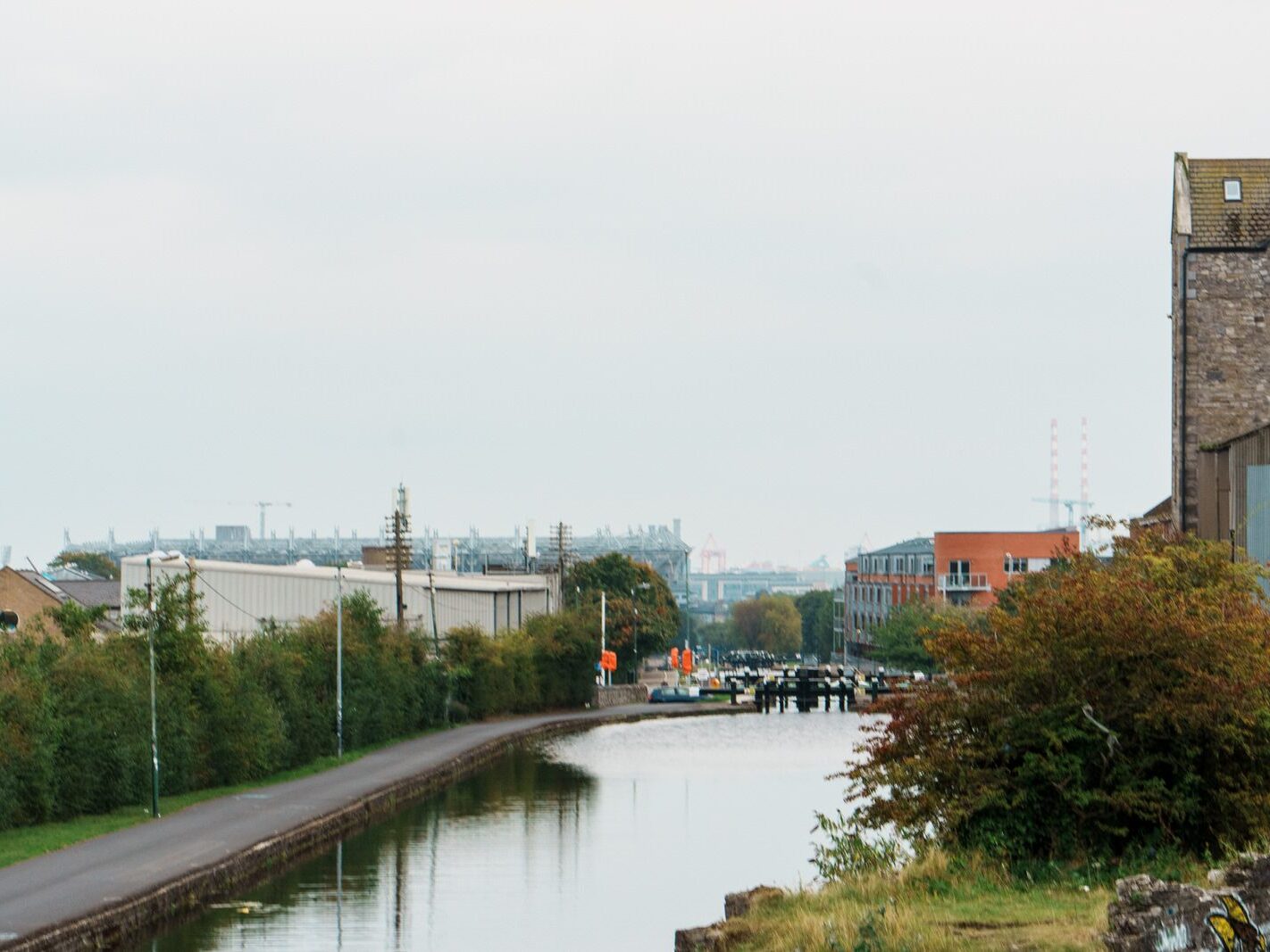 BETWEEN LOCK 5 AND LOCK 6 [ROYAL CANAL DUBLIN]-241095-1