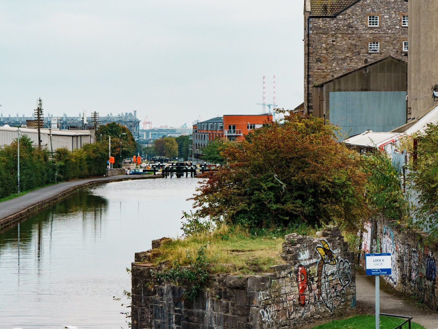 BETWEEN LOCK 5 AND LOCK 6 [ROYAL CANAL DUBLIN]-241097-1