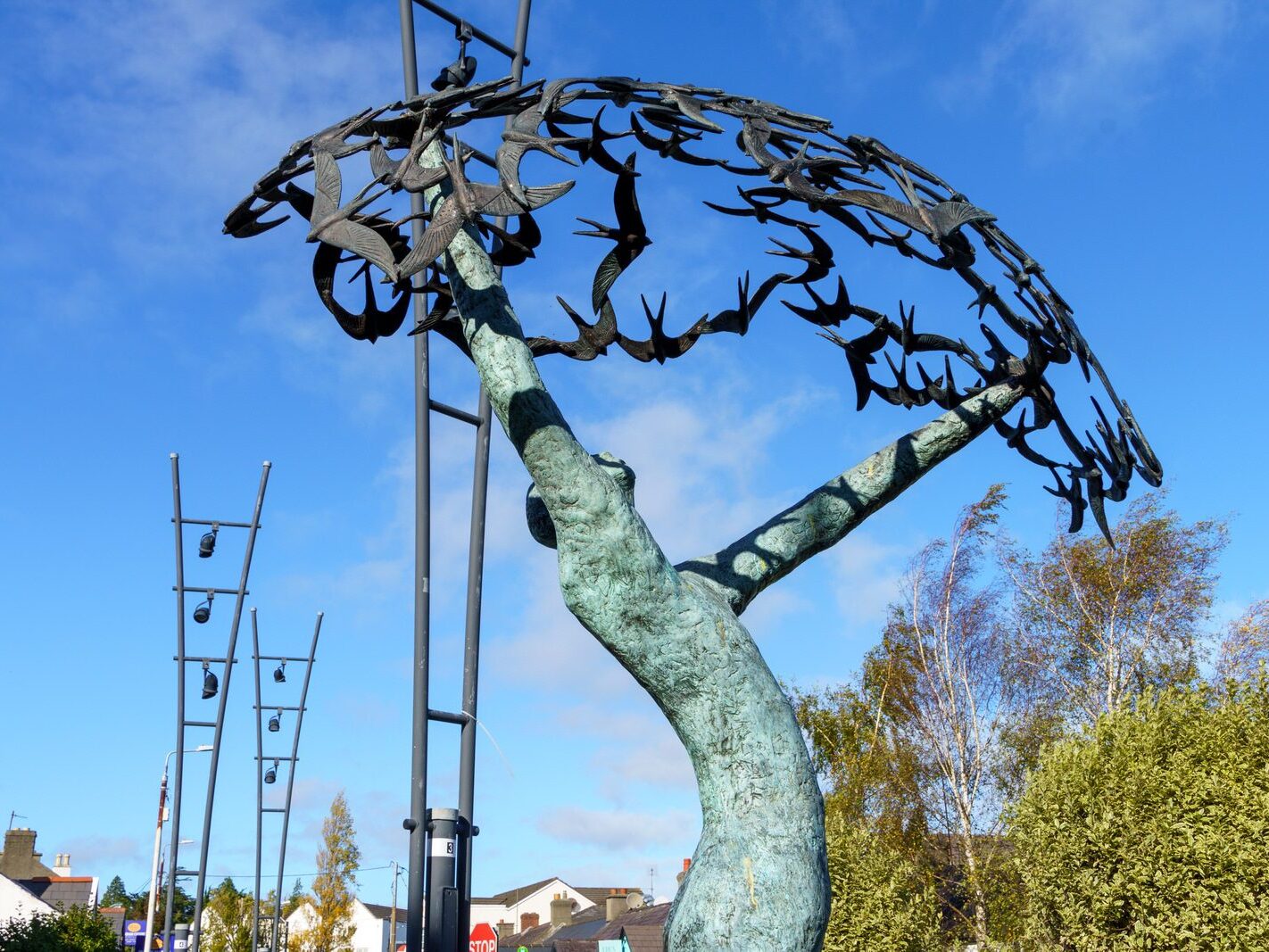 THIS BRONZE SCULPTURE IS IN CORNELSCOURT VILLAGE [IT HAS TAKEN ME YEARS TO FIND ANY INFORMATION RELATING TO IT]-242742-1