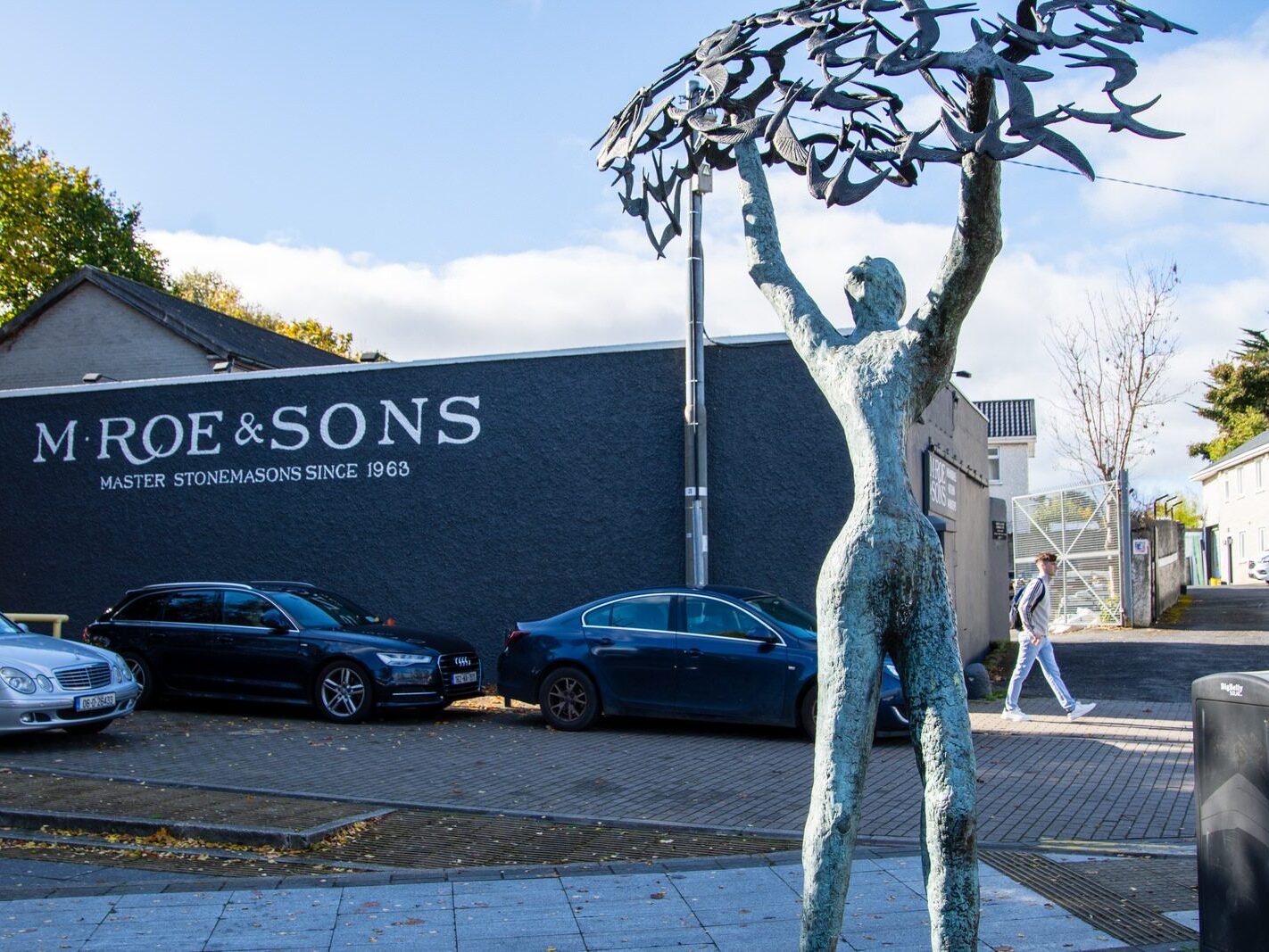 THIS BRONZE SCULPTURE IS IN CORNELSCOURT VILLAGE [IT HAS TAKEN ME YEARS TO FIND ANY INFORMATION RELATING TO IT]-242744-1