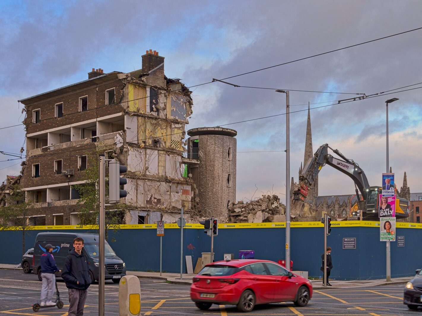 THE CURRENT STATE OF DORSET STREET FLATS AND ST MARY'S PLACE FLATS [ALMOST TOTALLY DEMOLISHED 15 NOVEMBER 2024]-244229-1