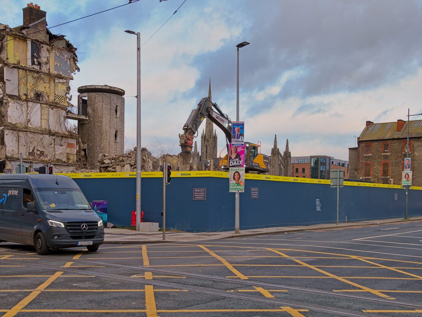 THE CURRENT STATE OF DORSET STREET FLATS AND ST MARY'S PLACE FLATS [ALMOST TOTALLY DEMOLISHED 15 NOVEMBER 2024]-244231-1