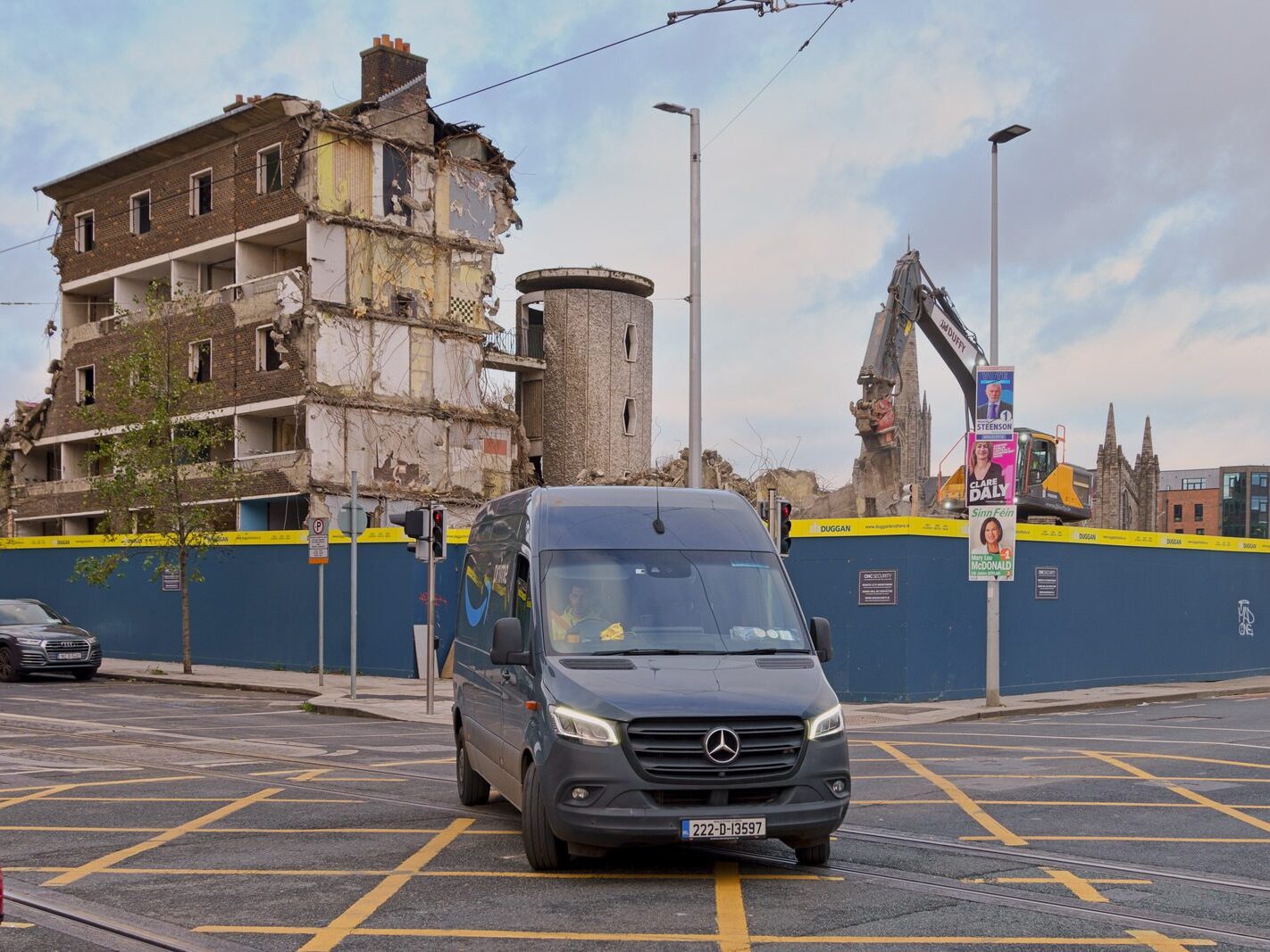 THE CURRENT STATE OF DORSET STREET FLATS AND ST MARY'S PLACE FLATS [ALMOST TOTALLY DEMOLISHED 15 NOVEMBER 2024]-244232-1