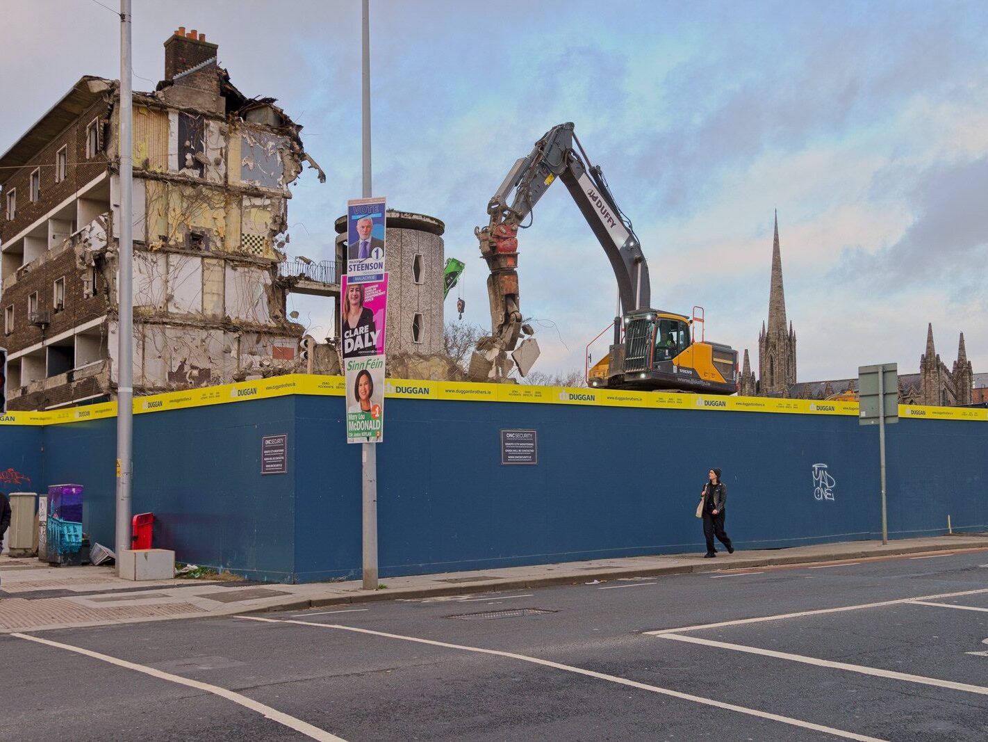 THE CURRENT STATE OF DORSET STREET FLATS AND ST MARY'S PLACE FLATS [ALMOST TOTALLY DEMOLISHED 15 NOVEMBER 2024]-244233-1