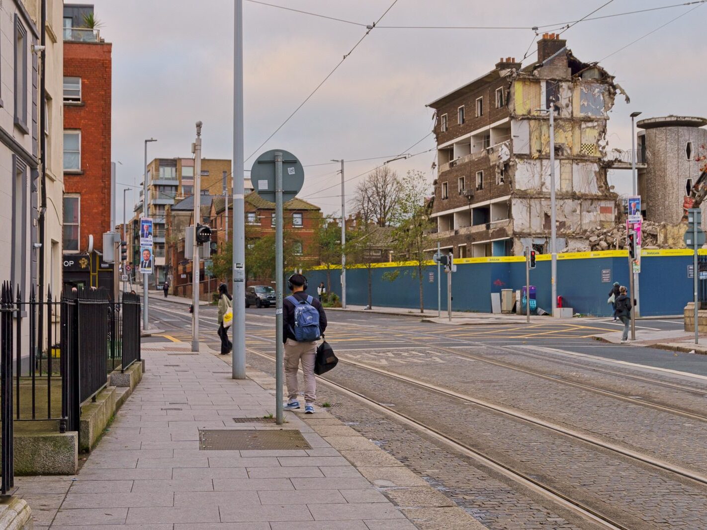 THE CURRENT STATE OF DORSET STREET FLATS AND ST MARY'S PLACE FLATS [ALMOST TOTALLY DEMOLISHED 15 NOVEMBER 2024]-244261-1