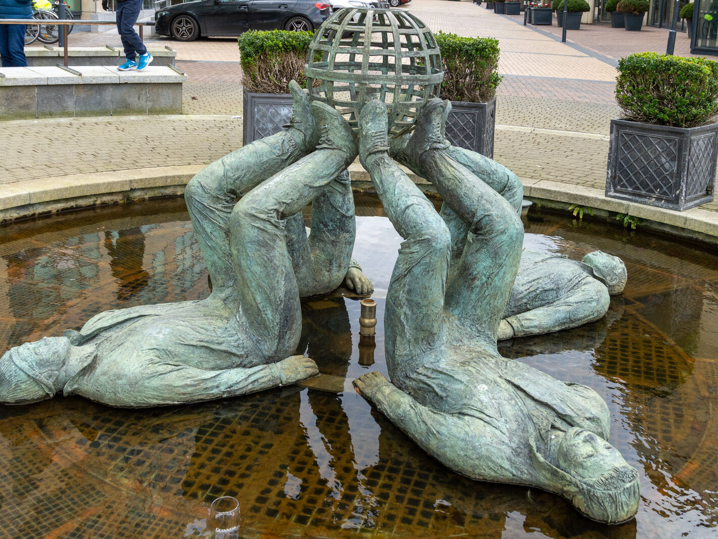 WHO MADE THE WORLD IS A SCULPTURE BY CLIODHNA CUSSEN [LOCATED NEAR THE HERBERT PARK HOTEL IN BALLSBRIDGE]-247288-1