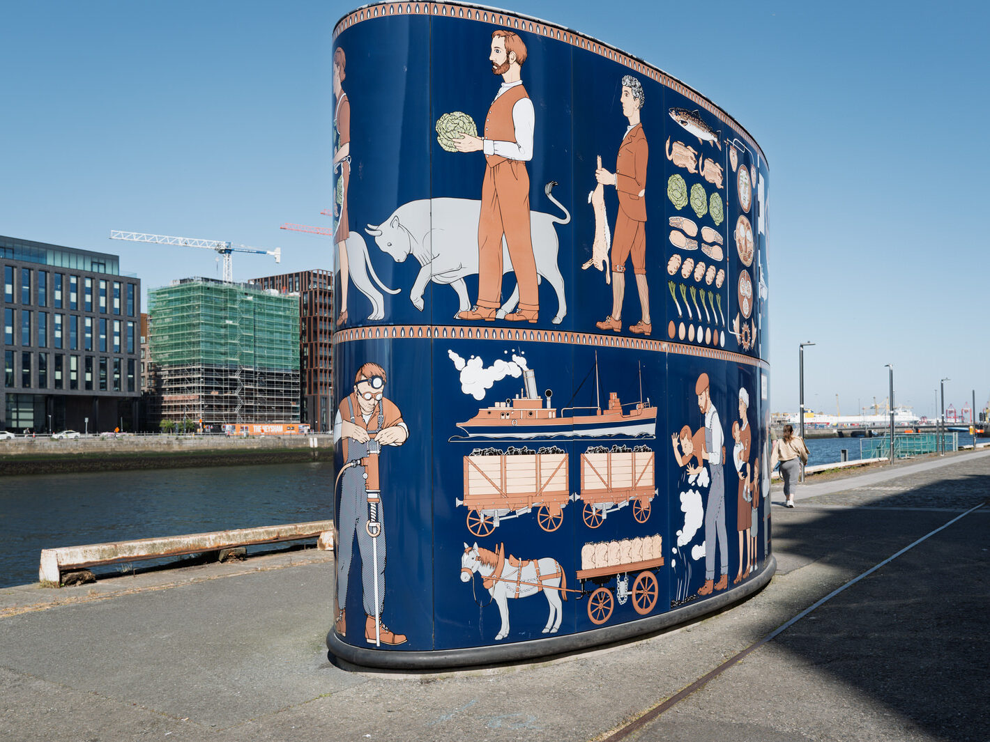 AN OLD DUBLINER WOULD UNDERSTAND THIS ART INSTALLATION BY JOHN KINDNESS [LOCATED ON SIR JOHN ROGERSON'S QUAY]-250986-1