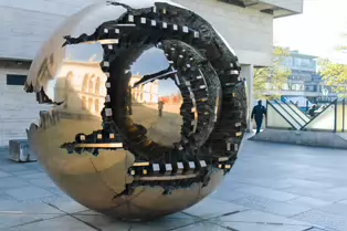 SPHERE WITHIN THE SPHERE OR THE SFERA CON SFERA [OUTSIDE THE EAVAN BOLAND LIBRARY]-249164-1