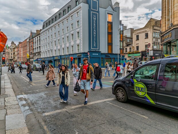 THE MERCANTILE HAS BEEN RESTORED The Mercantile Hotel, prominently situated at 28 Dame Street in Dublin's city centre, is a well-known landmark within...